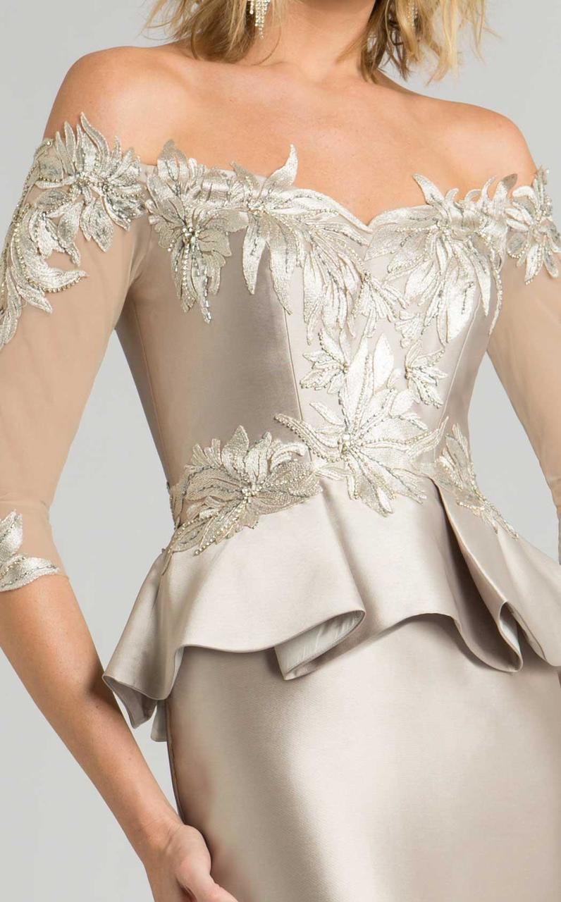 Feriani Couture - 18574 Beaded Off-Shoulder Trumpet Dress Special Occasion Dress