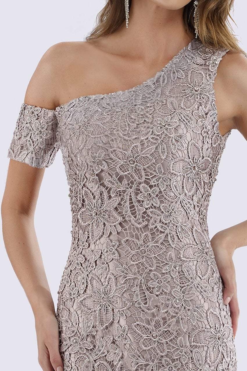Feriani Couture - 18680 Embroidered Asymmetrical Fitted Mermaid Gown Special Occasion Dress