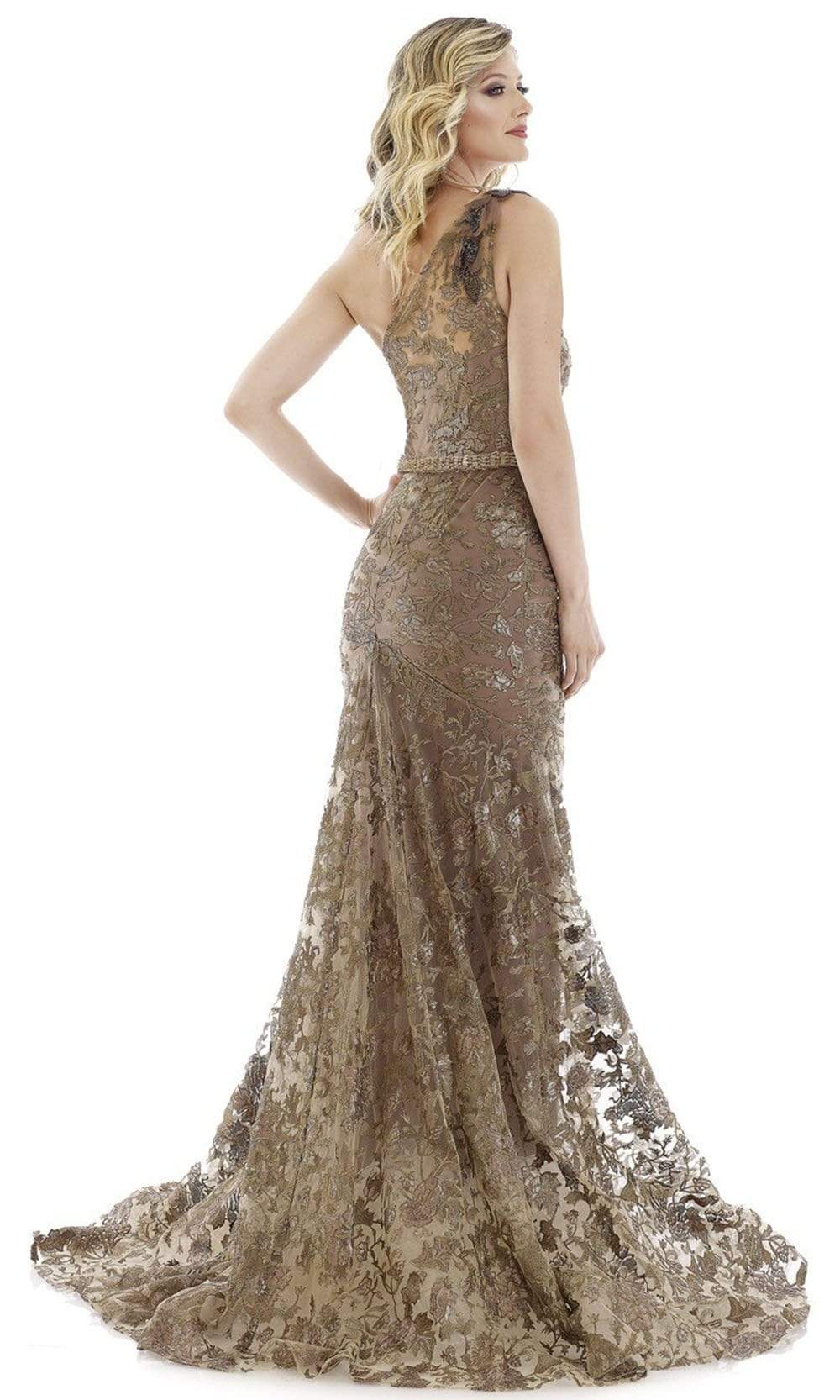 Feriani Couture - 20122 One-Shoulder Sequin Embroidered Mermaid Gown Mother of the Bride Dresses