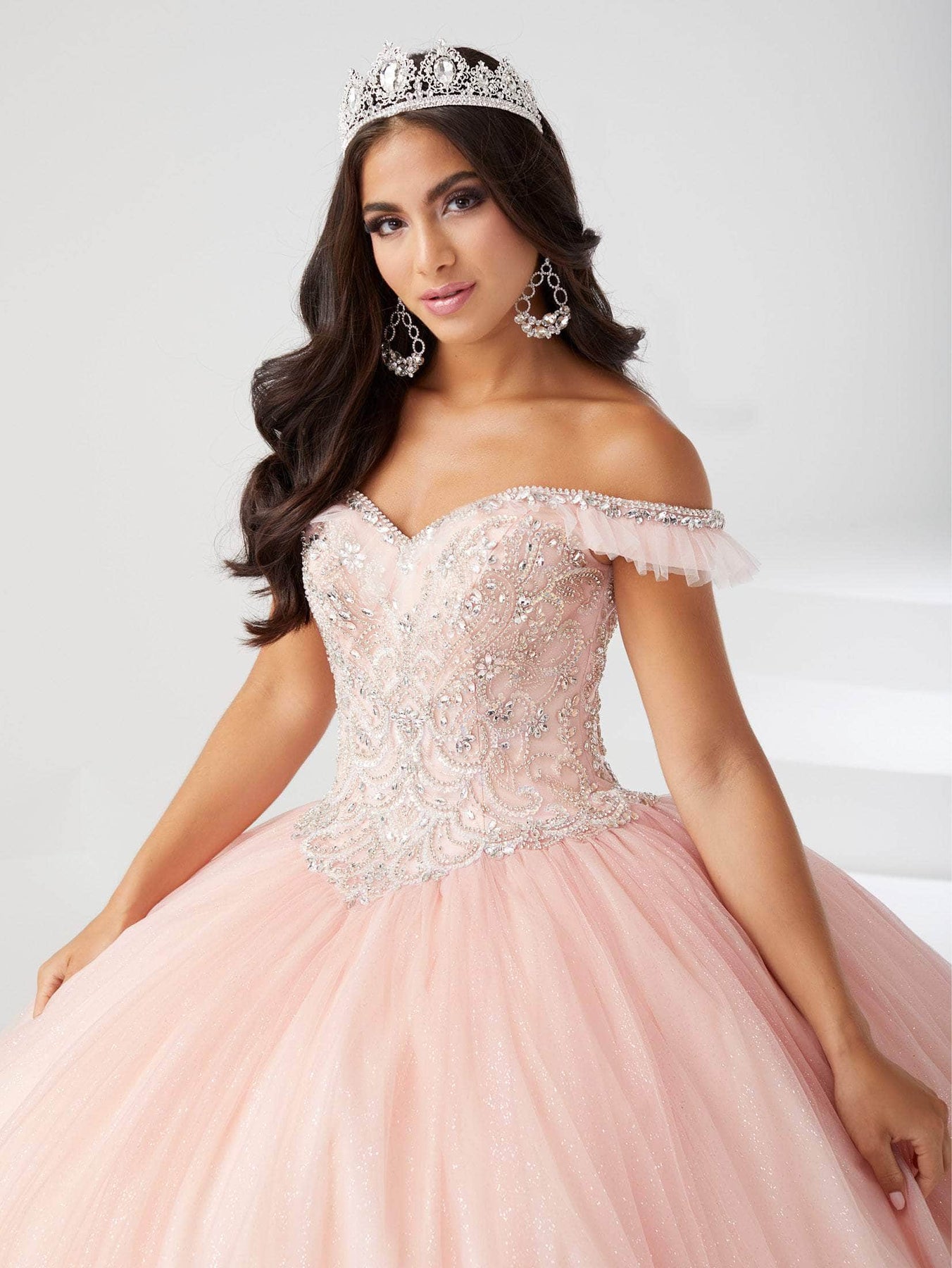 Fiesta Gowns 56460 - Tulle Sweet Glittered Ballgown Special Occasion Dress