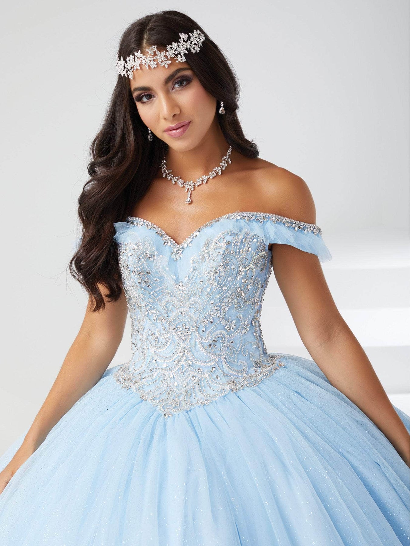 Fiesta Gowns 56460 - Tulle Sweet Glittered Ballgown Special Occasion Dress