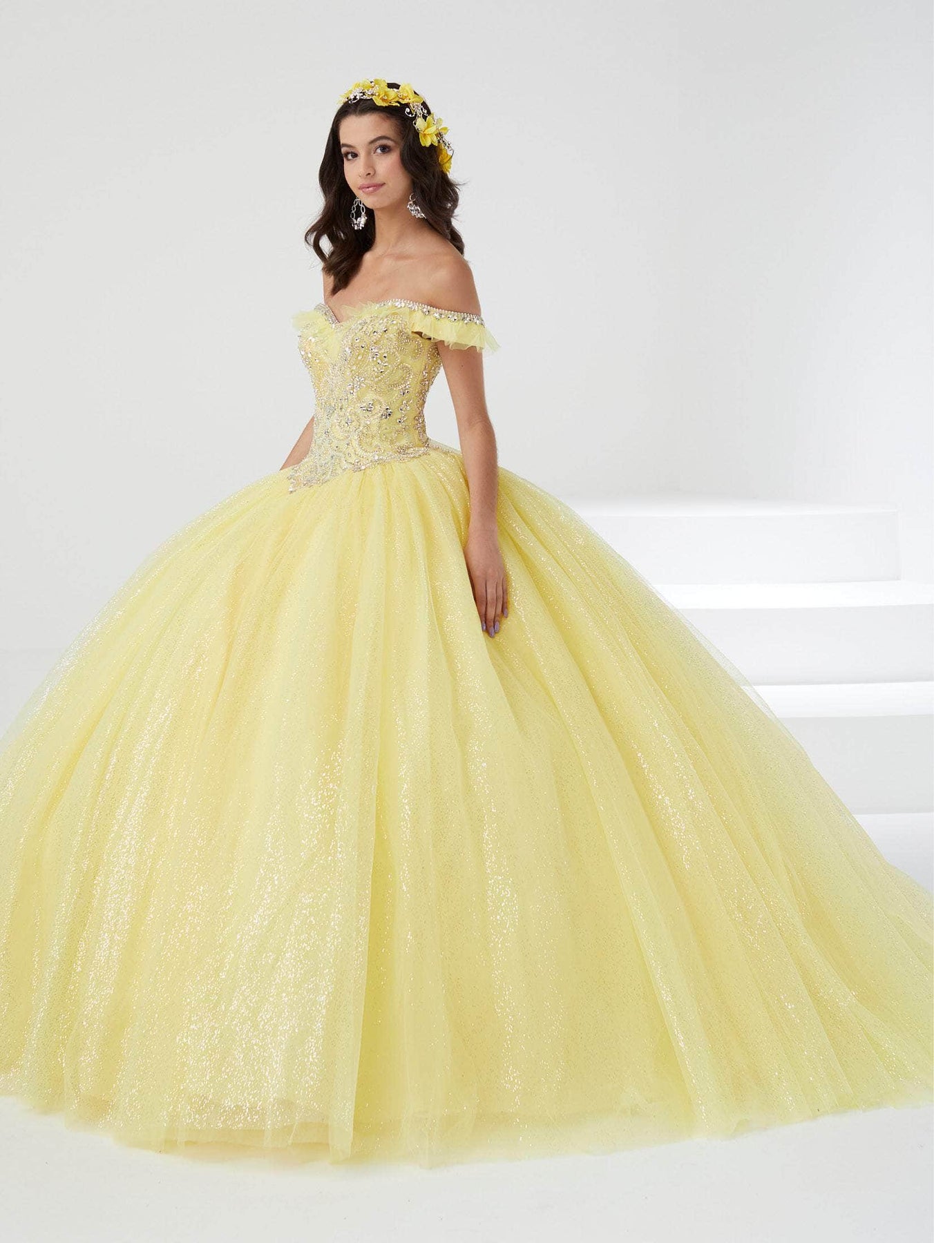 Fiesta Gowns 56460 - Tulle Sweet Glittered Ballgown Special Occasion Dress