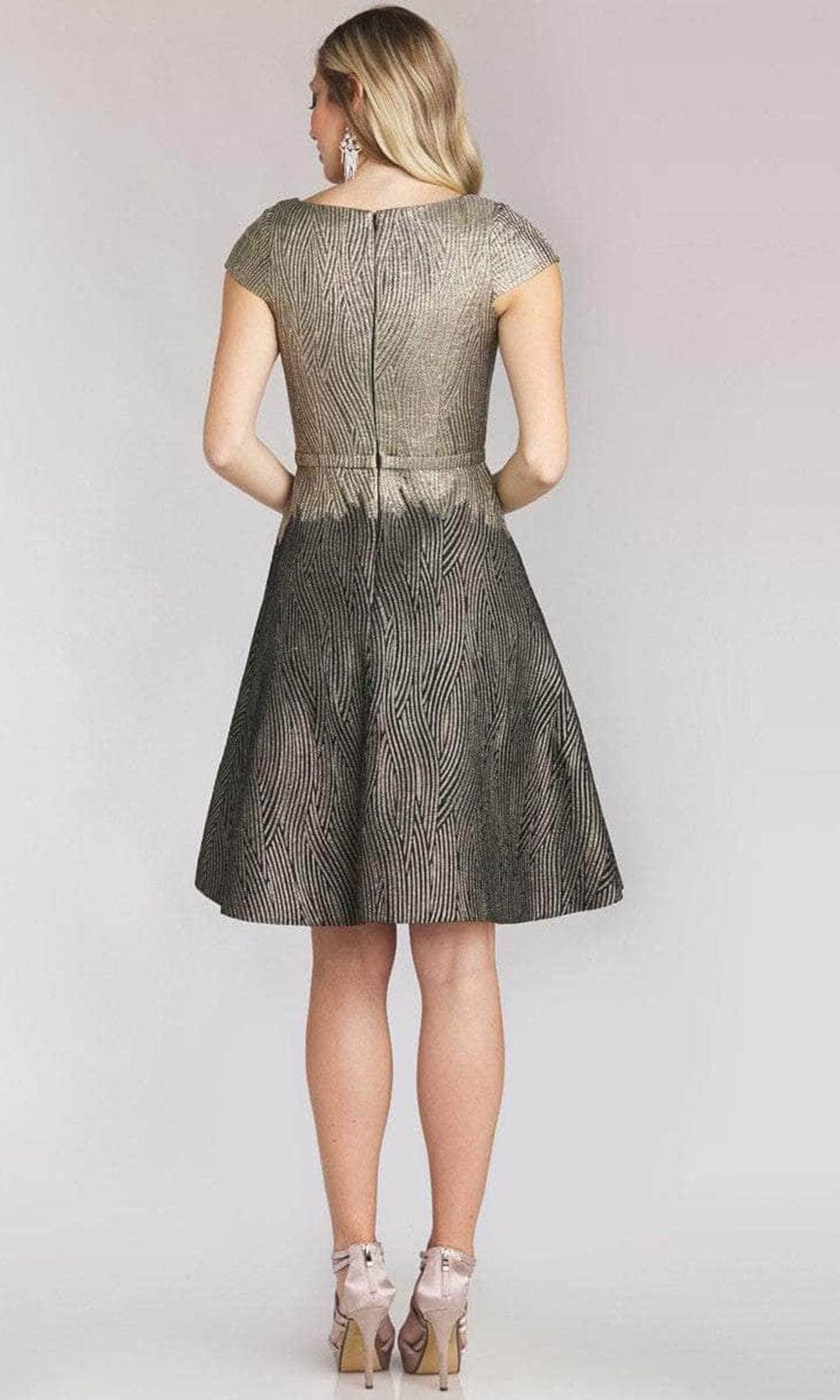 Gia Franco 12151 - Patterned A-Line Cocktail Dress Cocktail Dresses