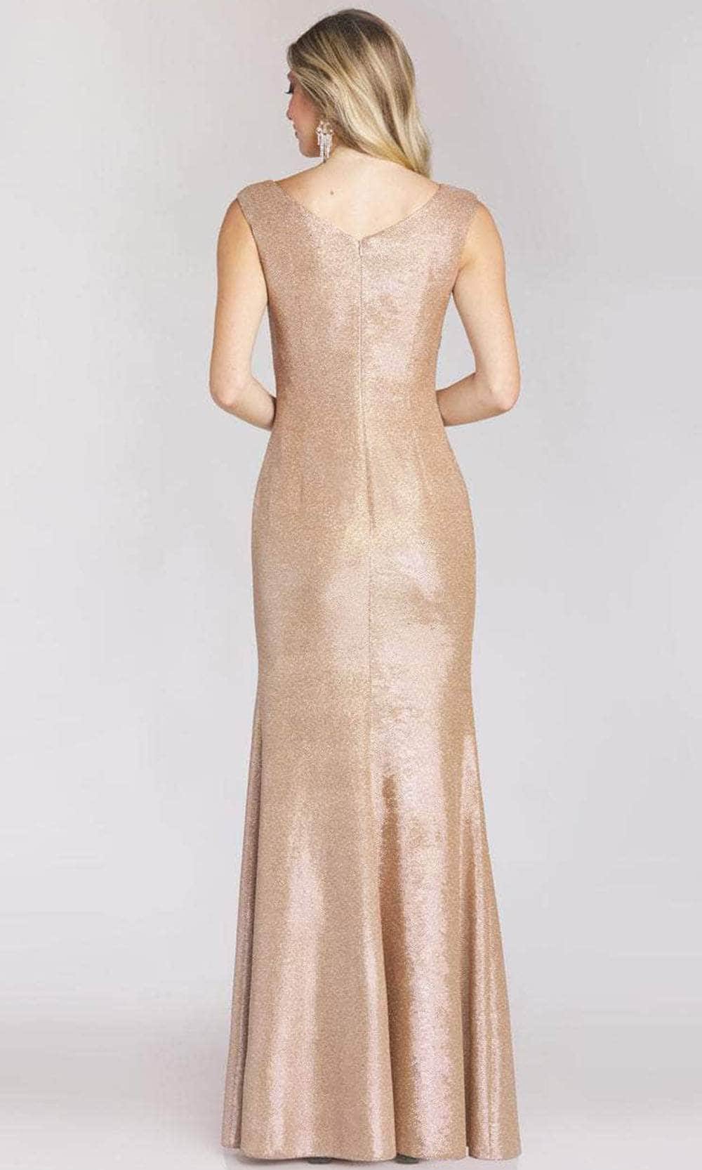 Gia Franco 12207 - V-Neck Bow Accent Evening Gown Evening Dresses