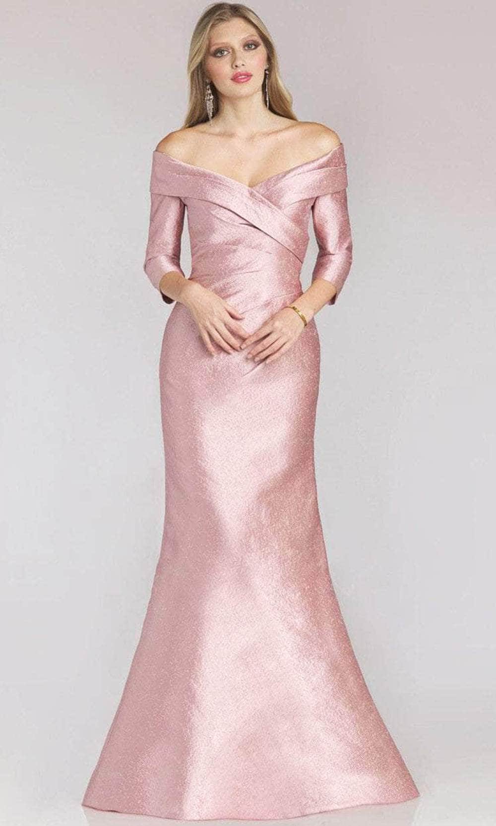 Gia Franco 12222 - Sleek Off Shoulder Evening Dress Special Occasion Dress