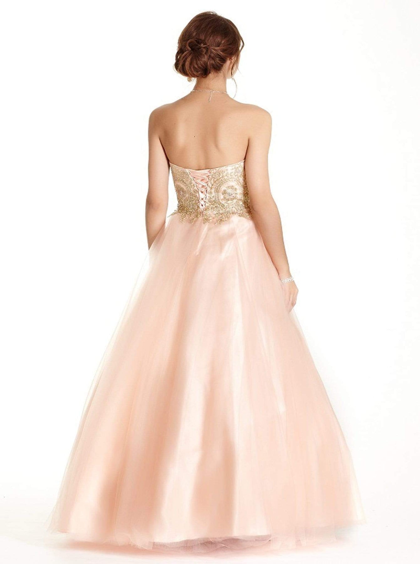 Gilded Sweetheart Quinceañera Ballgown Dress