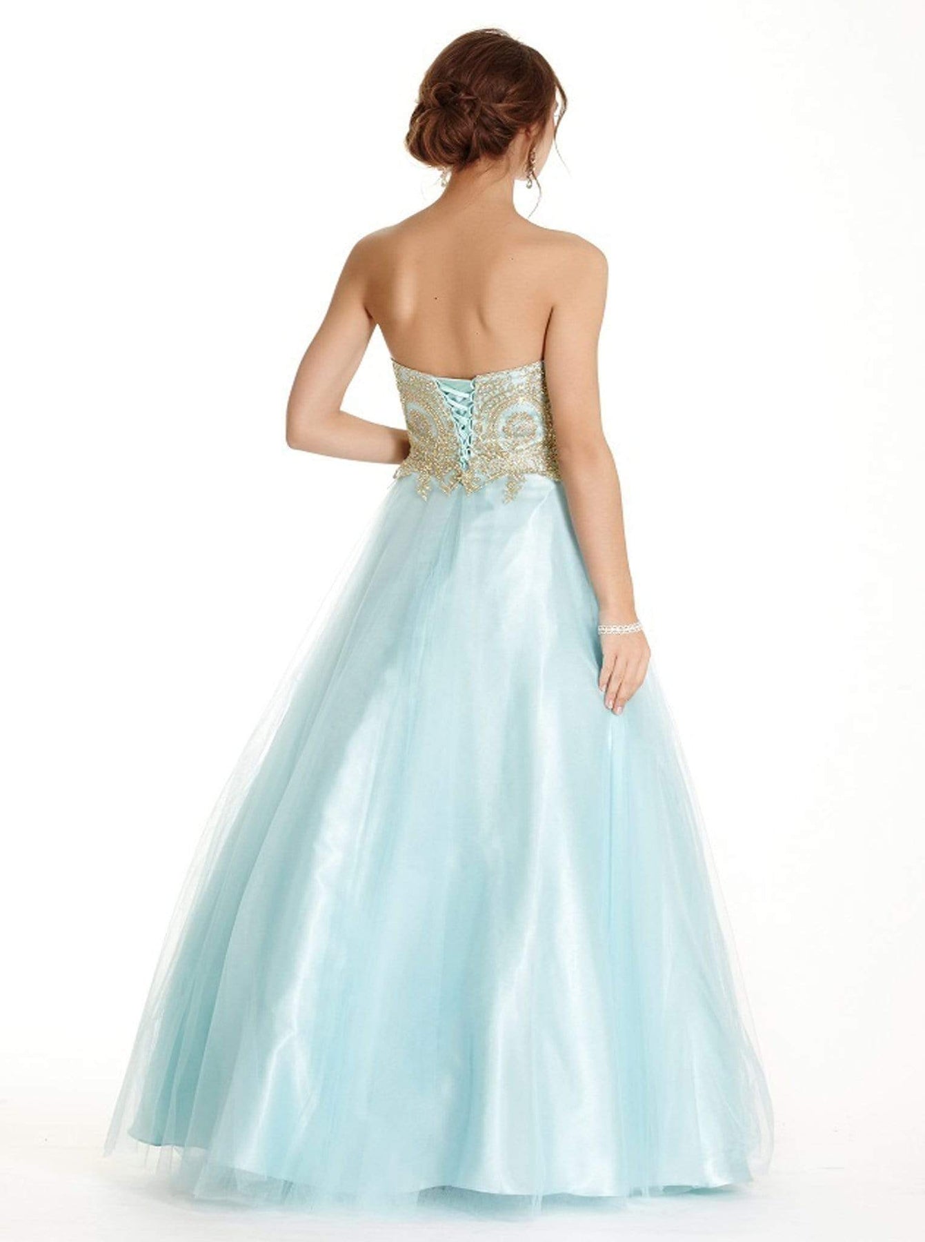 Gilded Sweetheart Quinceañera Ballgown Dress