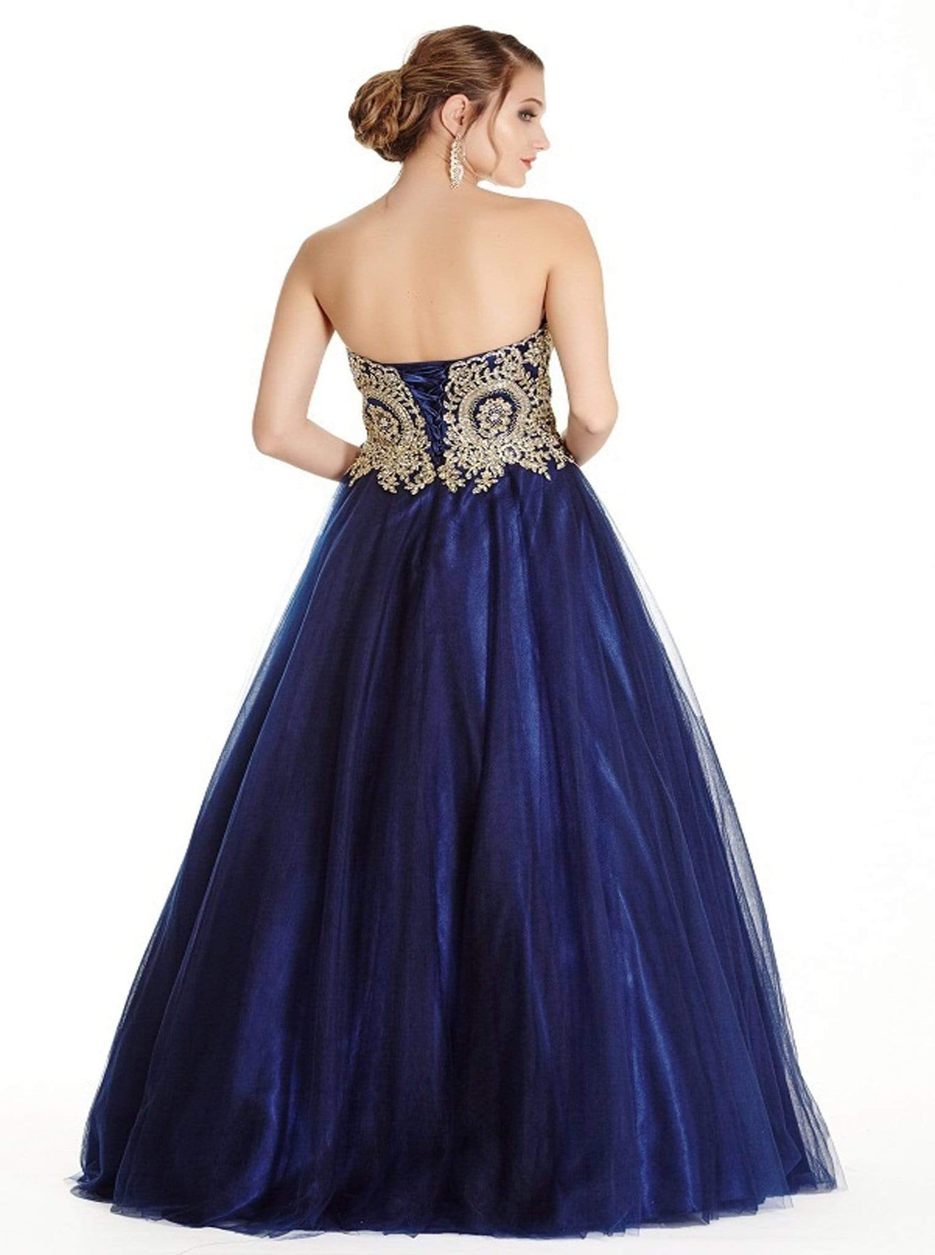 Gilded Sweetheart Quinceañera Ballgown Dress