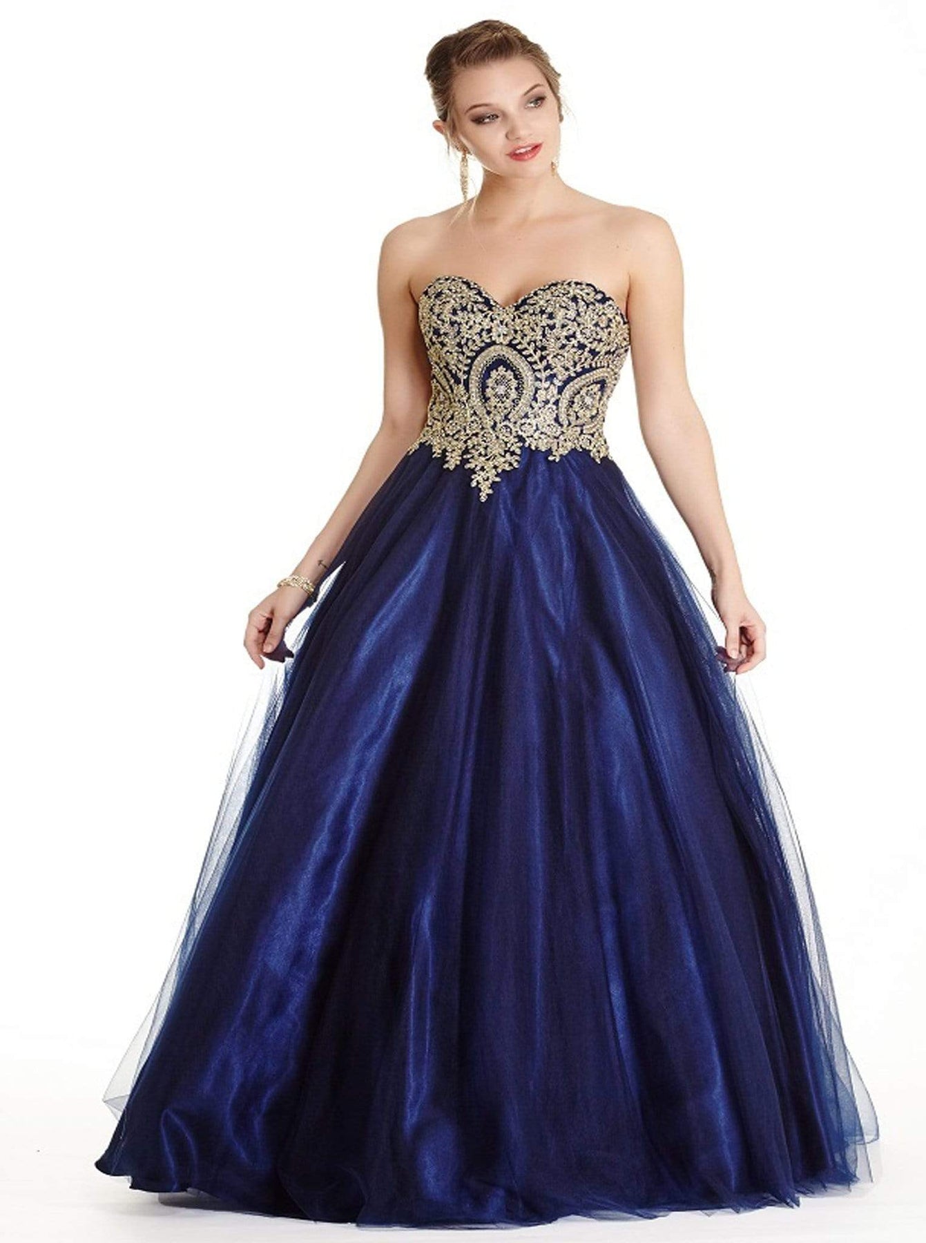 Gilded Sweetheart Quinceañera Ballgown Dress