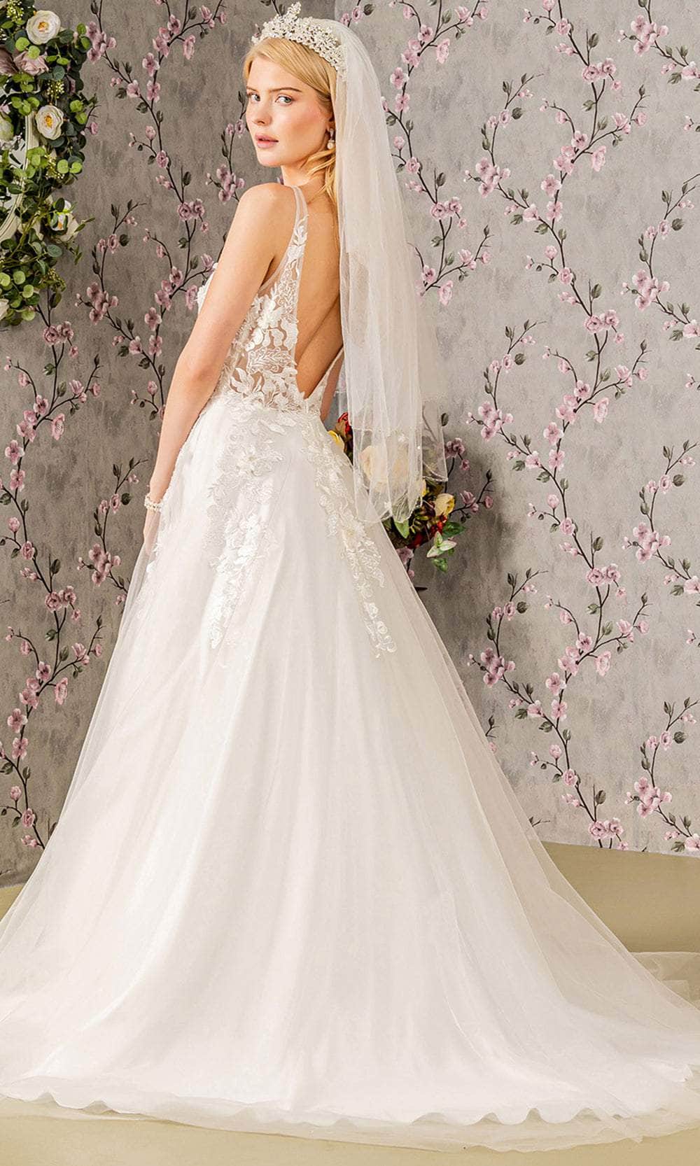 GLS by Gloria Bridal GL3269 - A-Line Embroidered Wedding Gown Wedding Dresses