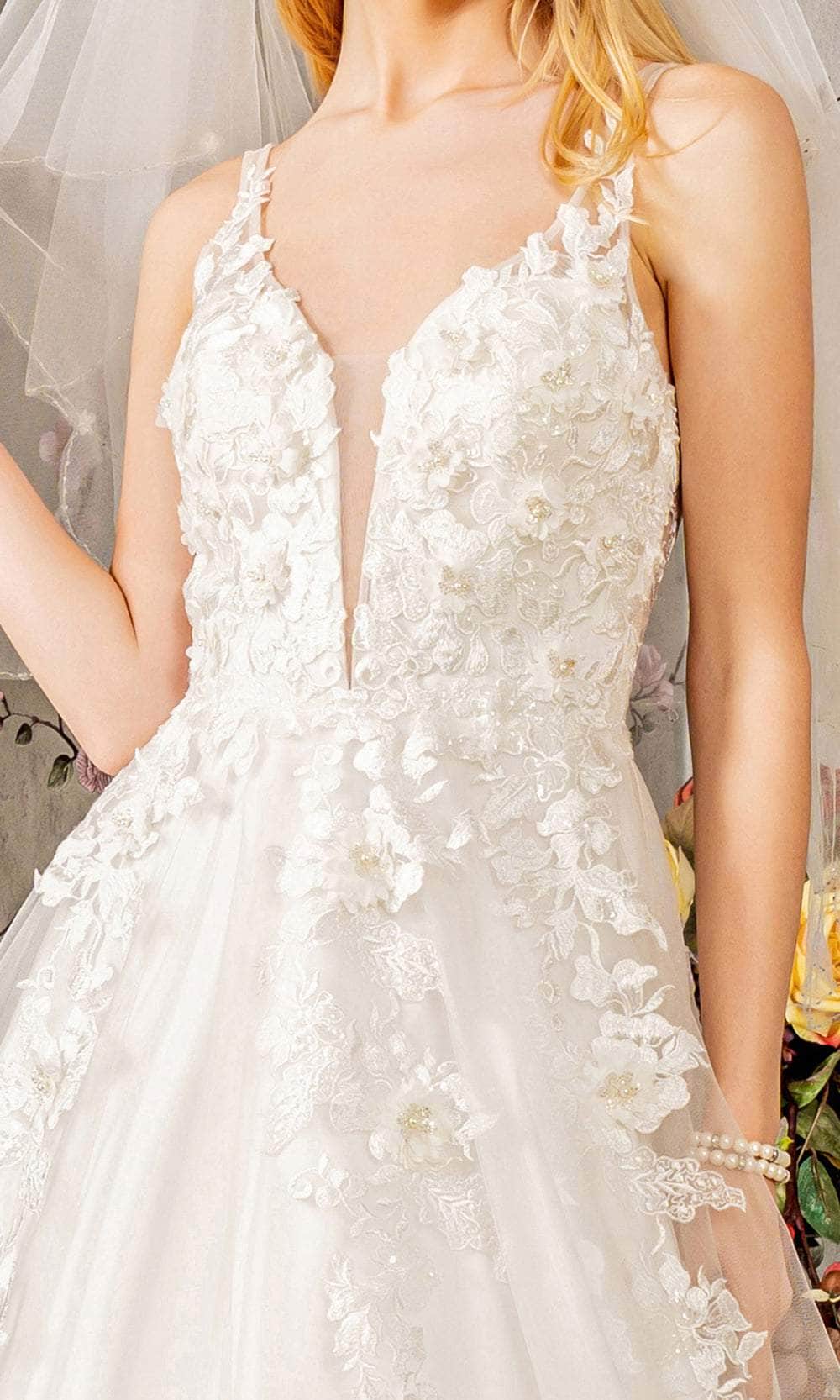 GLS by Gloria Bridal GL3269 - A-Line Embroidered Wedding Gown Wedding Dresses