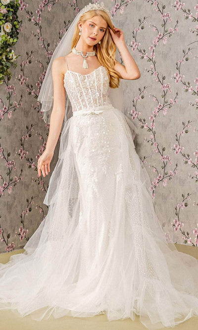 GLS by Gloria Bridal GL3425 - Ribbon Embroidery Wedding Dress Wedding Dresses XS / Ivory