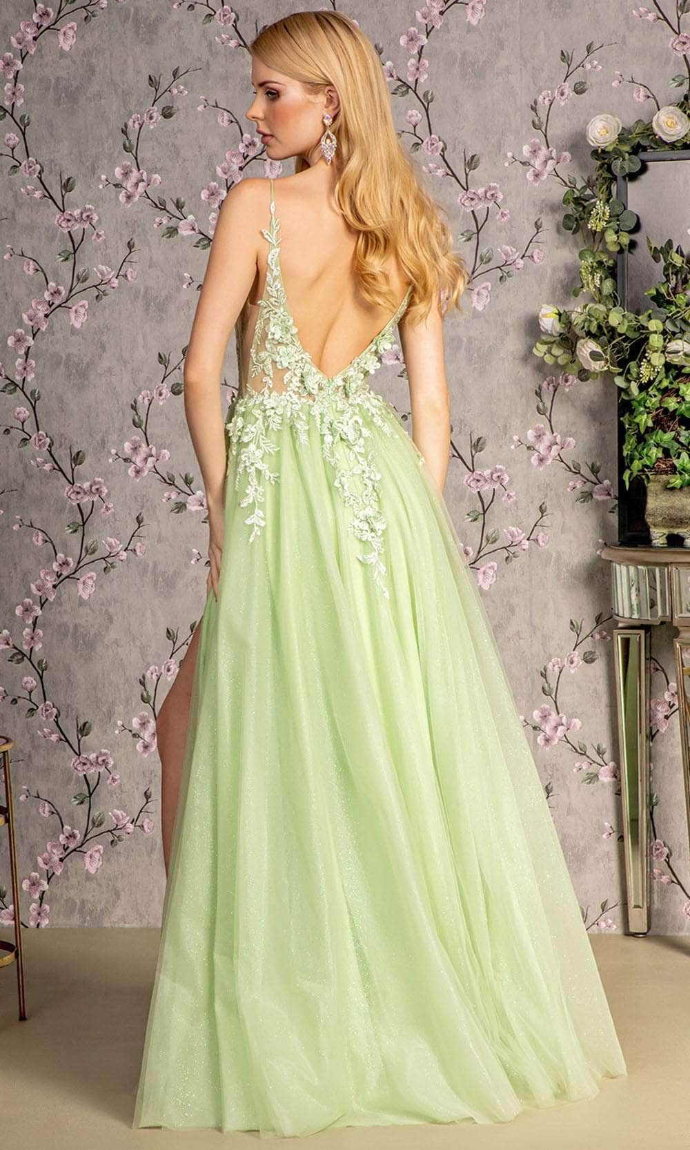 GLS by Gloria GL3202 - Sleeveless Glitters Evening Dress Evening Dresses