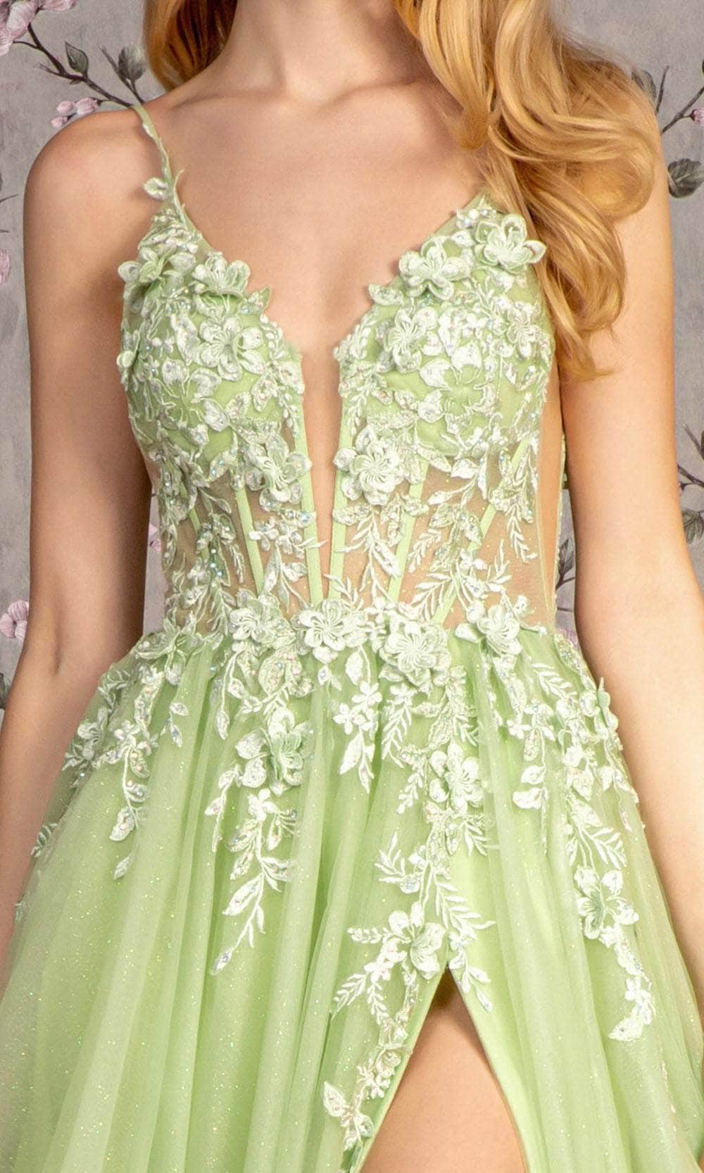 GLS by Gloria GL3202 - Sleeveless Glitters Evening Dress Evening Dresses