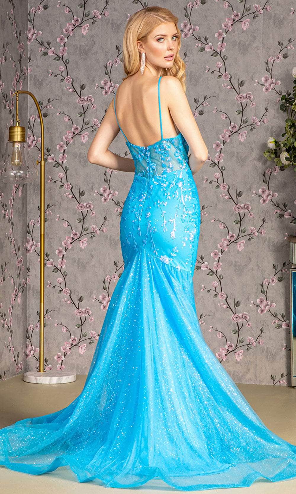 GLS by Gloria GL3220 - V-Neck Trumpet Evening Dress Evening Dresses