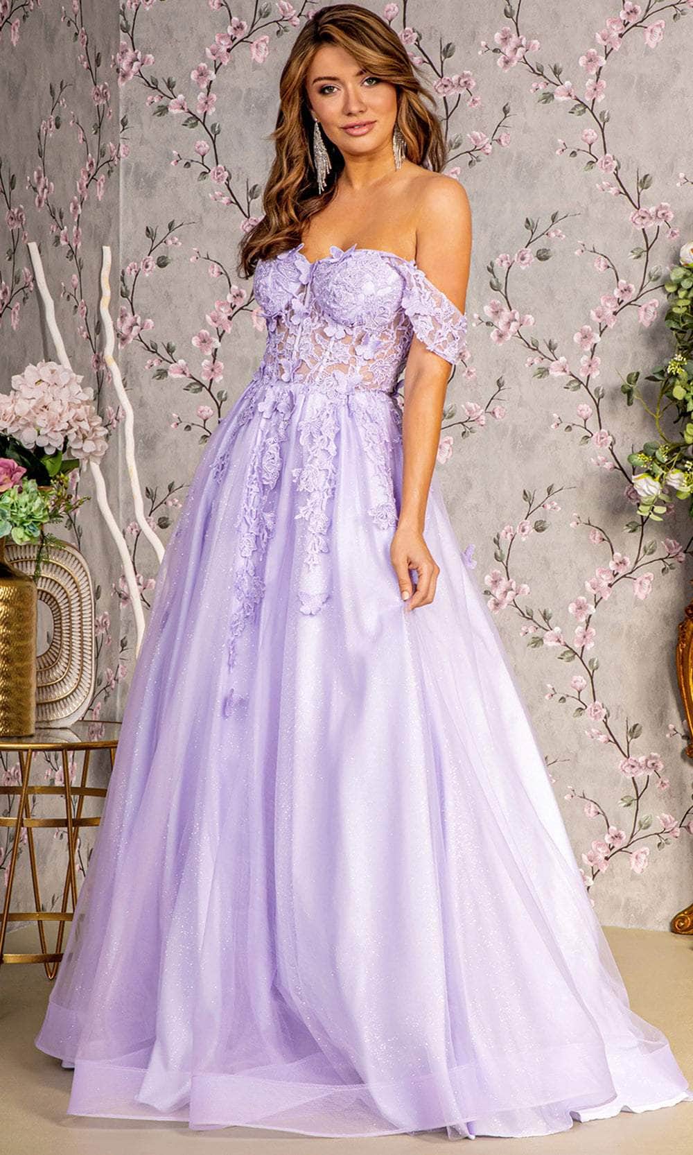 lavender off the shoulder dress Mermaid Sequins Lace Long Prom with High S abcprom never weighing down steps Lavender High Low Scoop Off