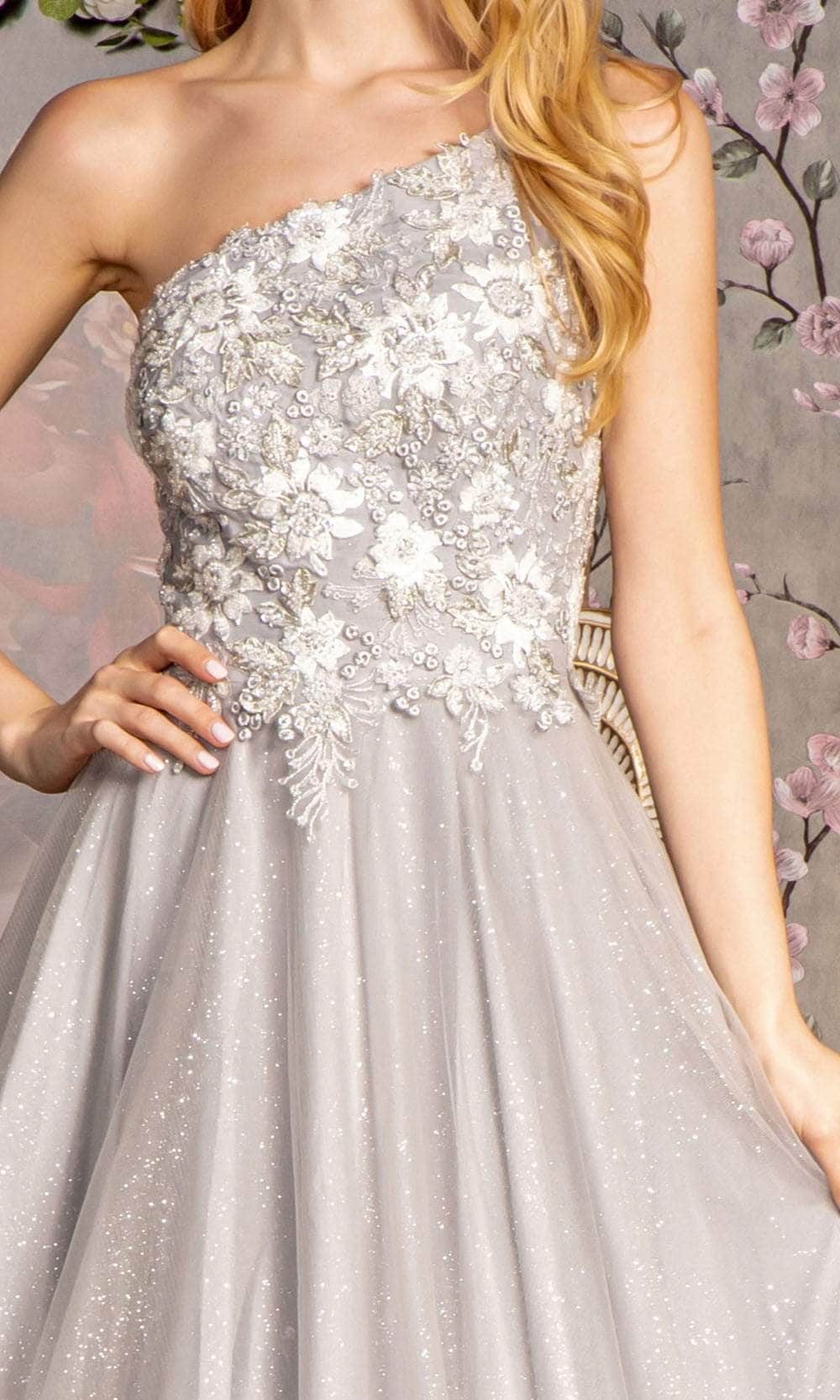 GLS by Gloria GL3384 - Glitter One-Shoulder Gown Prom Dresses