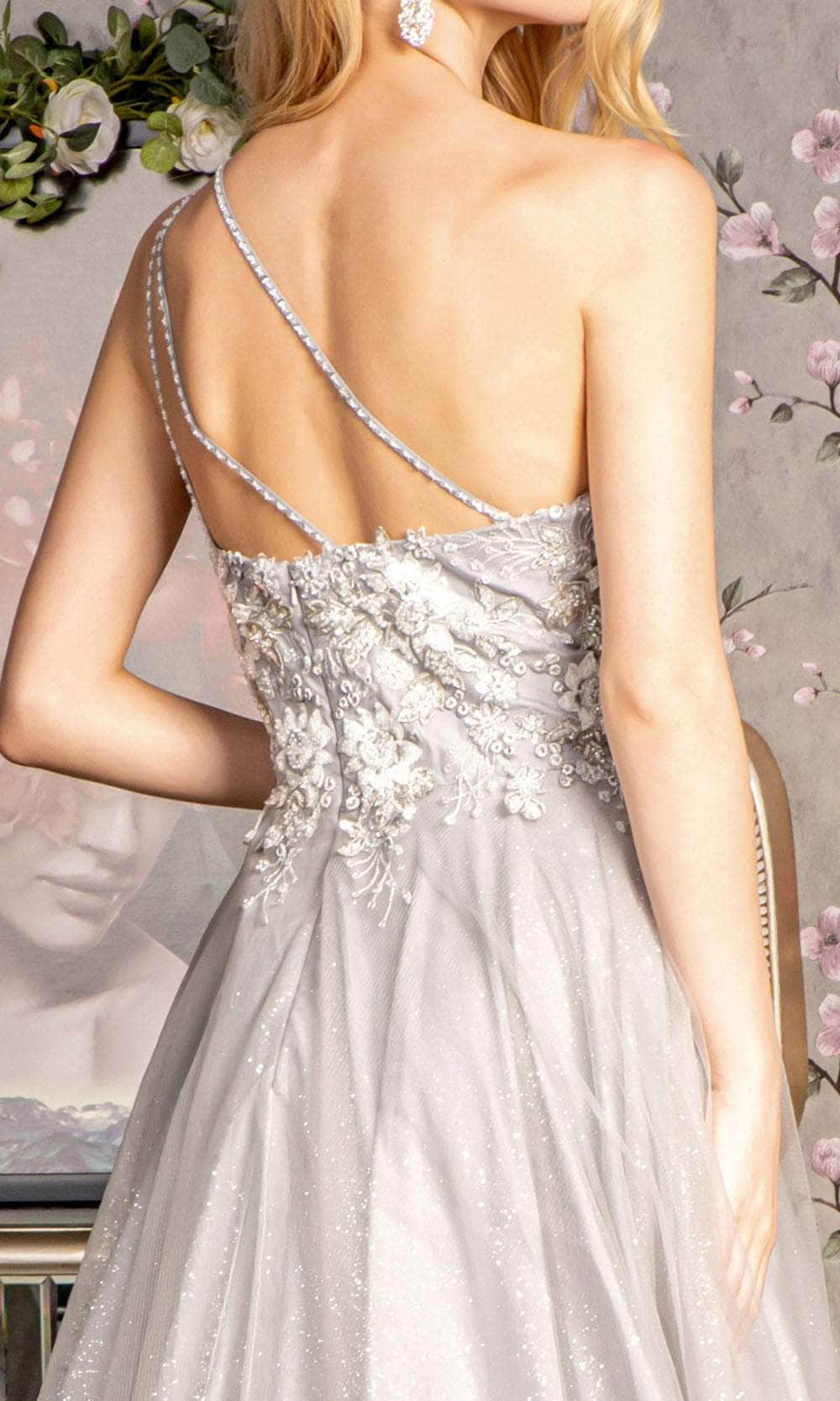 GLS by Gloria GL3384 - Glitter One-Shoulder Gown Prom Dresses
