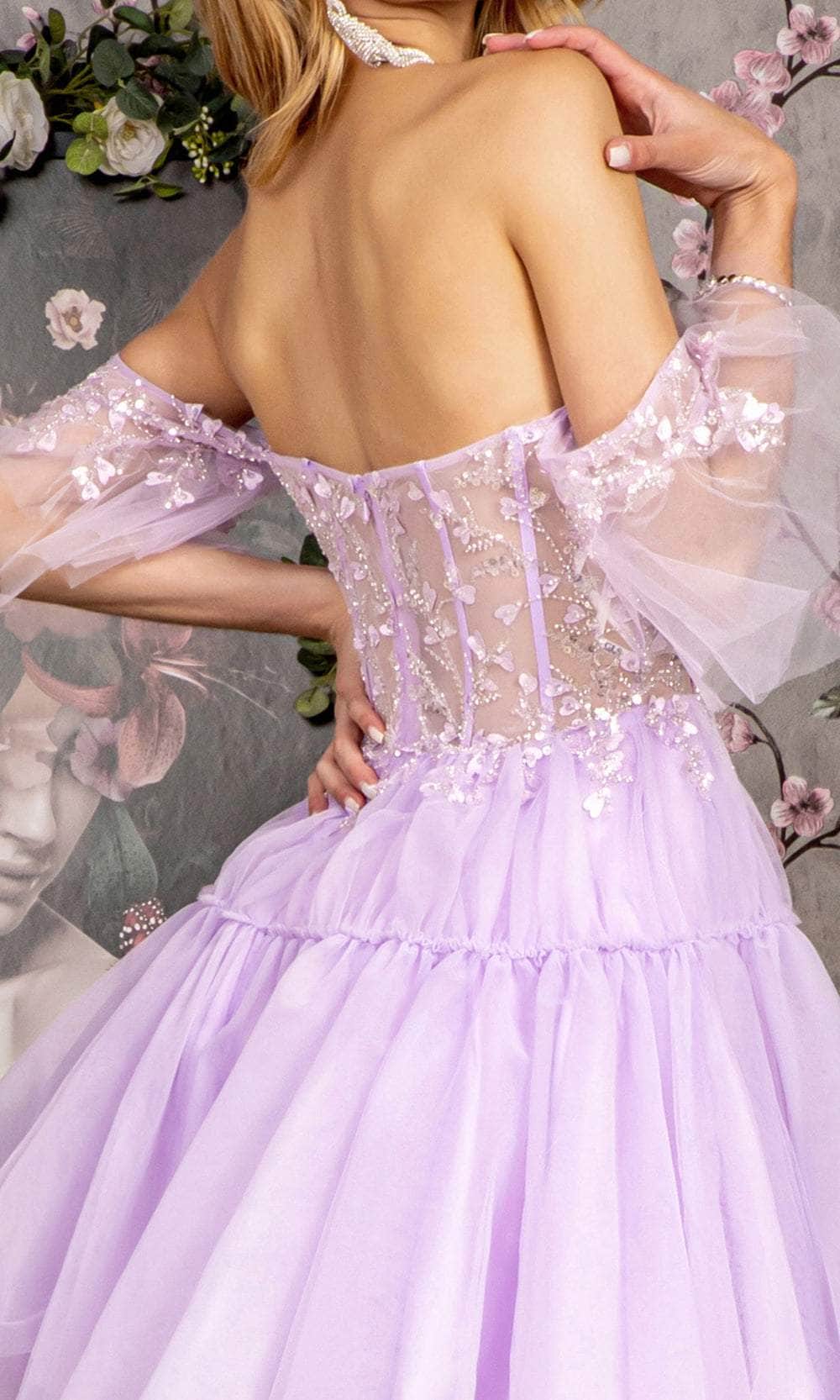 GLS by Gloria GL3396 - Detachable A-Line Evening Dress Evening Dresses