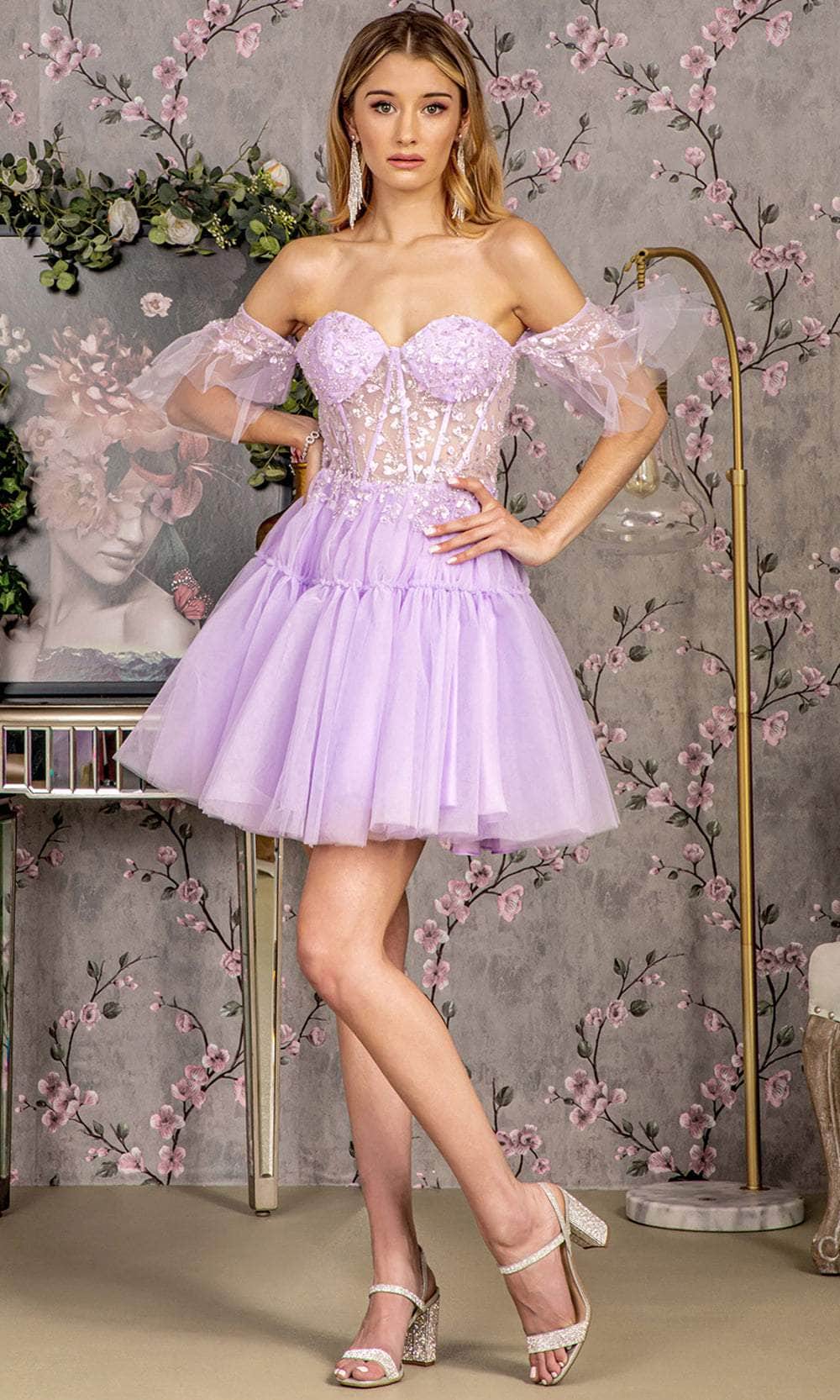 GLS by Gloria GL3396 - Detachable A-Line Evening Dress Evening Dresses
