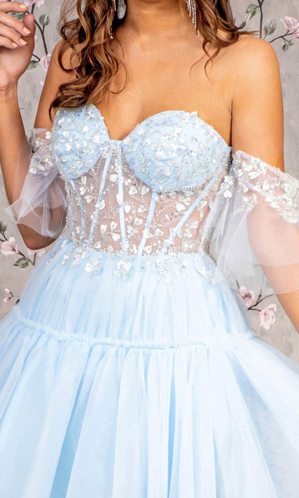 GLS by Gloria GL3396 - Detachable A-Line Evening Dress Evening Dresses