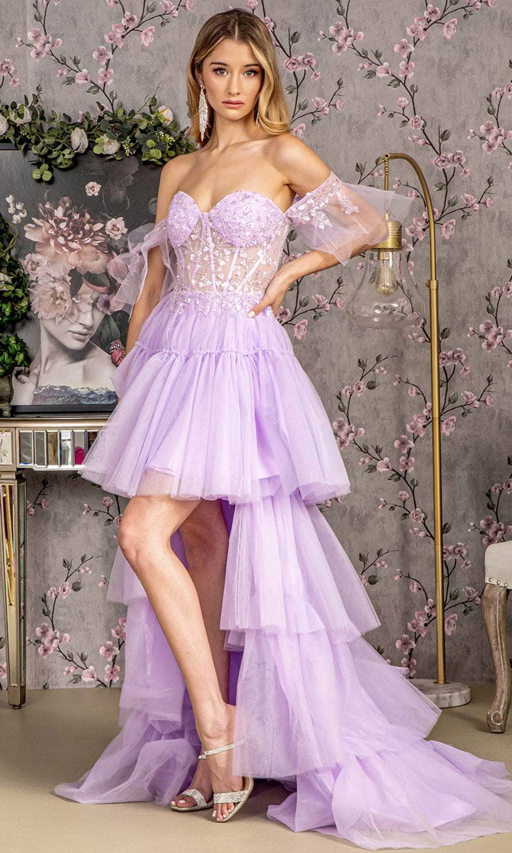 GLS by Gloria GL3396 - Detachable A-Line Evening Dress Evening Dresses