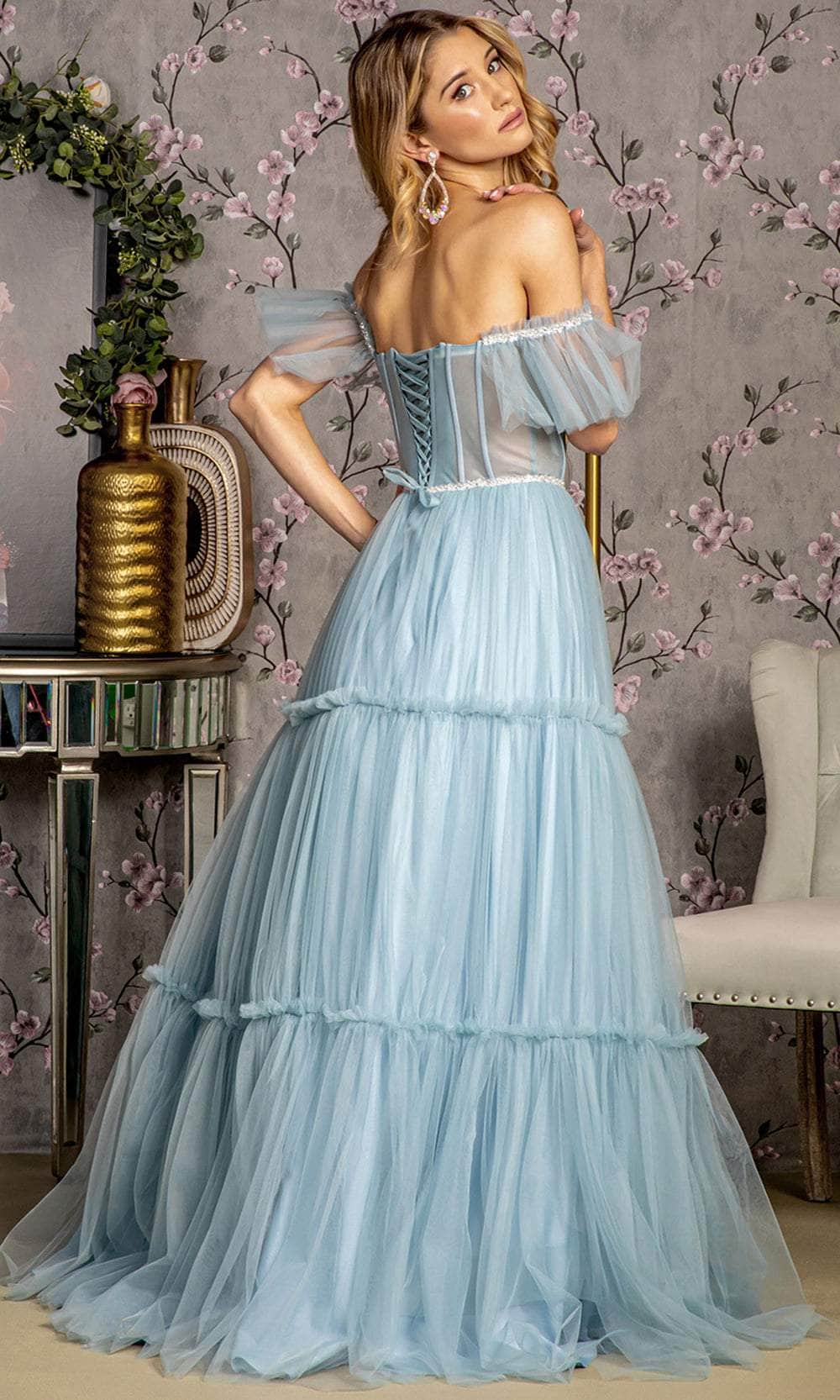 GLS by Gloria GL3453 - Tiered Corset Evening Dress Evening Dresses