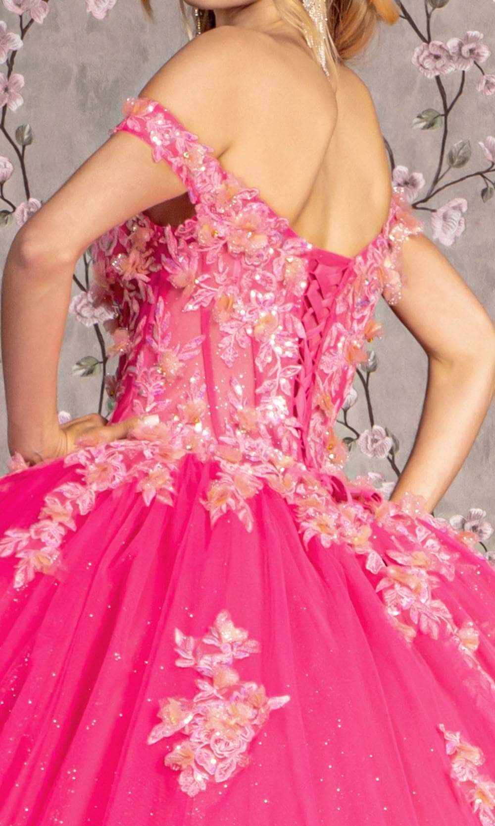 GLS by Gloria GL3469 - Embroidered Corset Bodice Ballgown Ball Gowns
