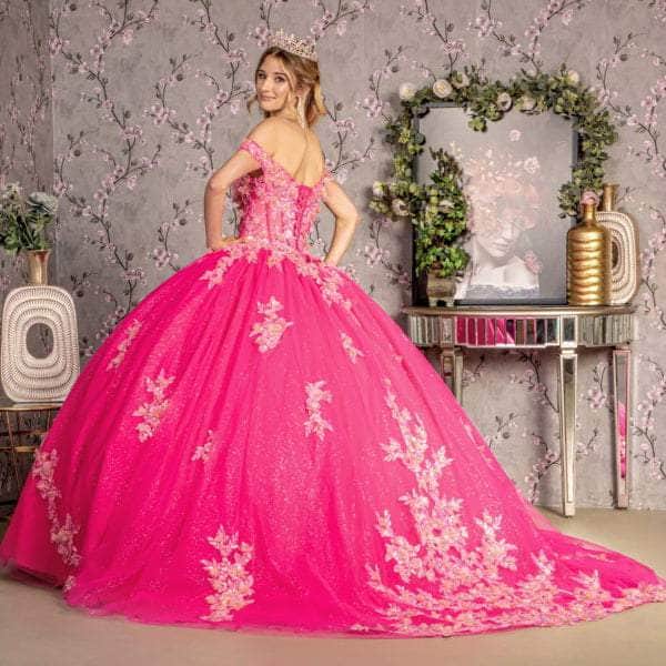 GLS by Gloria GL3469 - Embroidered Corset Bodice Ballgown Ball Gowns