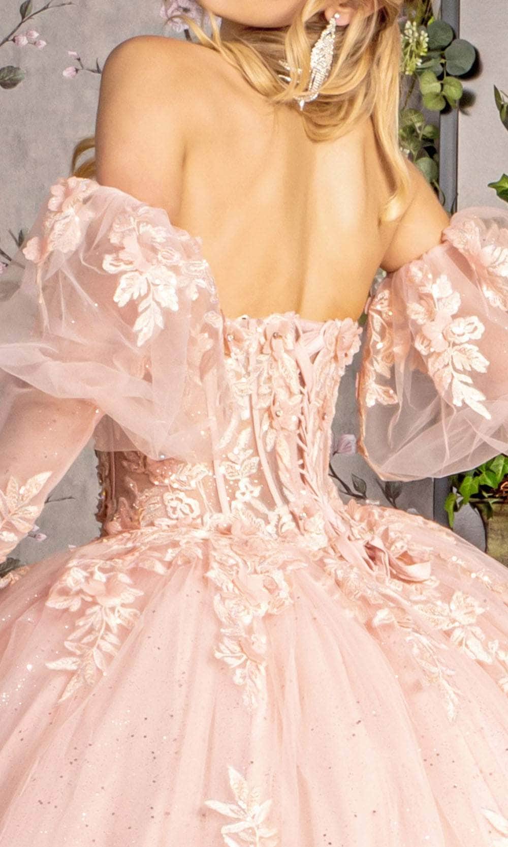 GLS by Gloria GL3476 - Lace-Up Back Corset Bodice Ballgown Ball Gowns