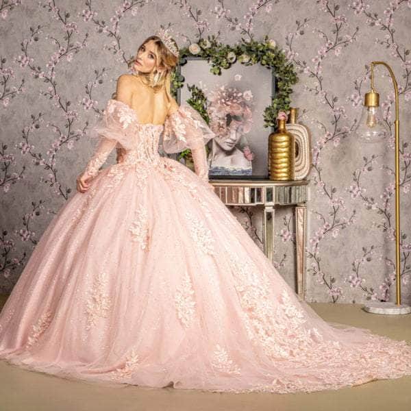GLS by Gloria GL3476 - Lace-Up Back Corset Bodice Ballgown Ball Gowns