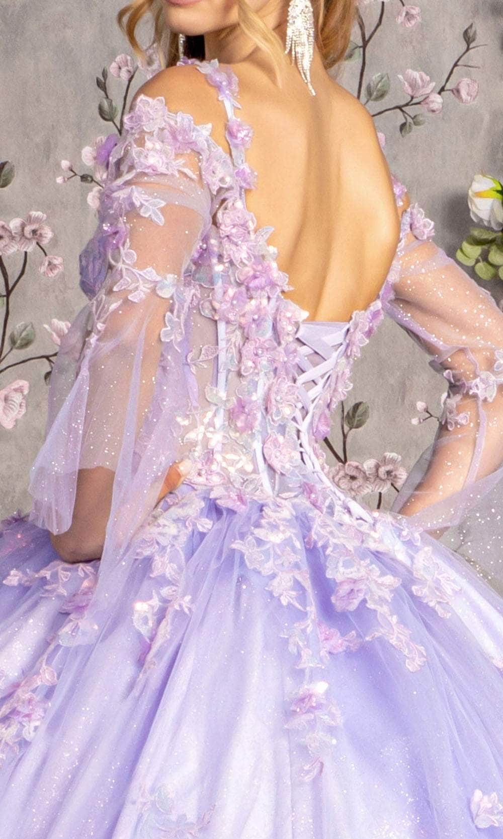 GLS by Gloria GL3484 - Mesh Sweetheart Ballgown Ball Gowns