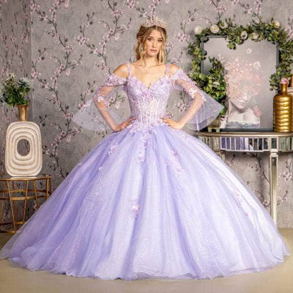 GLS by Gloria GL3484 - Mesh Sweetheart Ballgown Ball Gowns