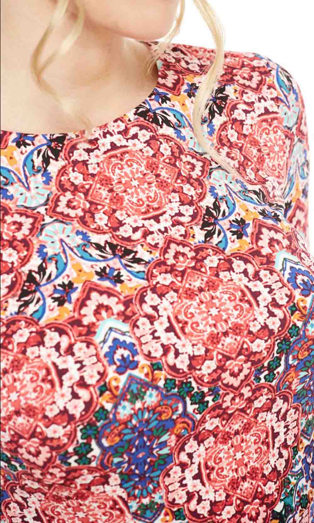 Maggy London - GST54M Knee Length Print Sheath Dress In Print