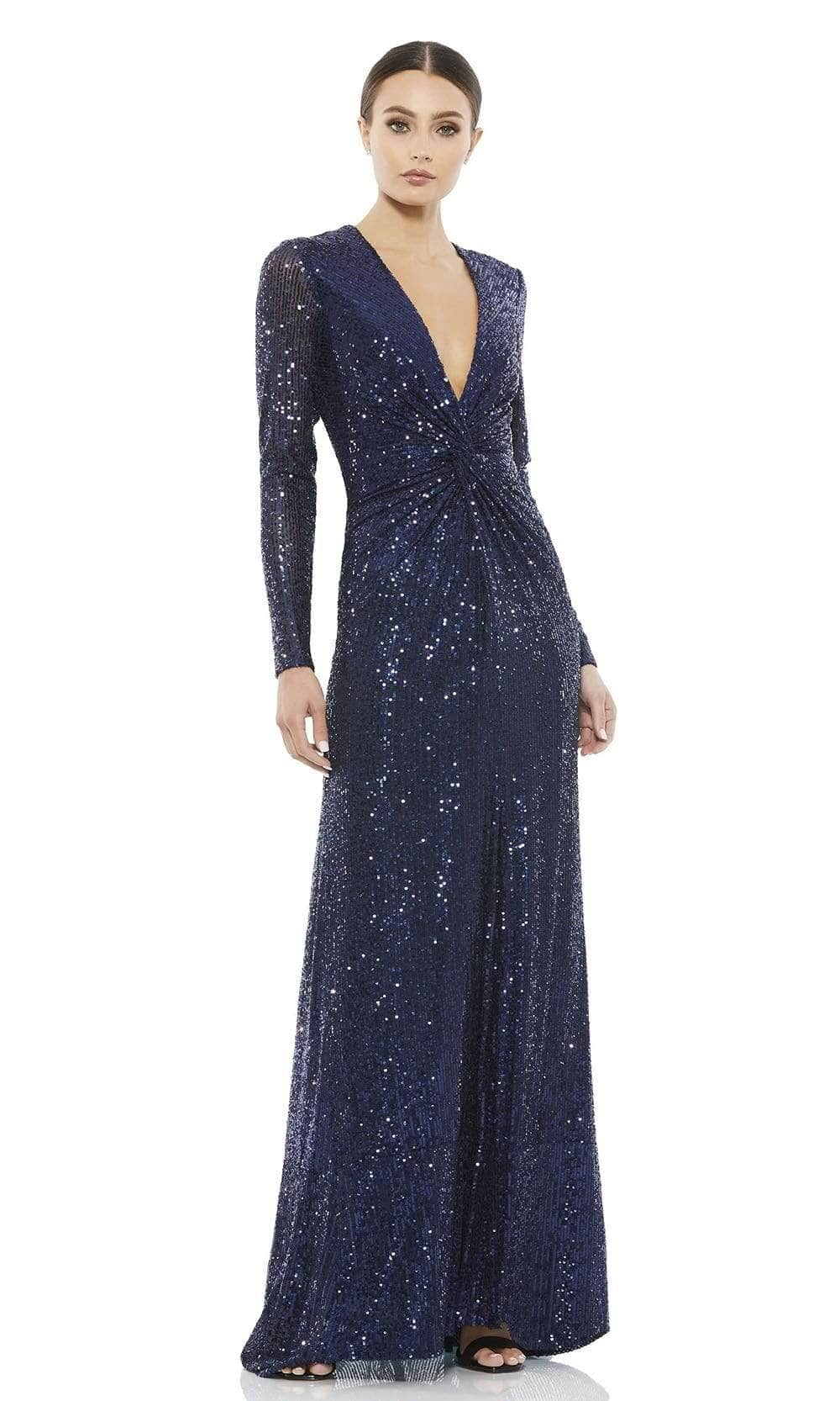 Ieena Duggal Slip Gown Style in Emerald Green 55010 main image 1