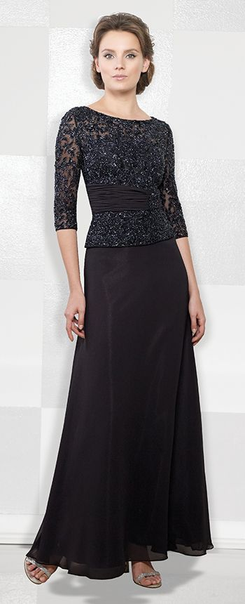 Mon Cheri - 114657SL Embellished Scoop Sheath Gown