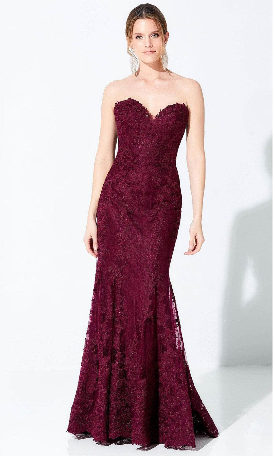 Ivonne D 118D12W - Embroidered Dress