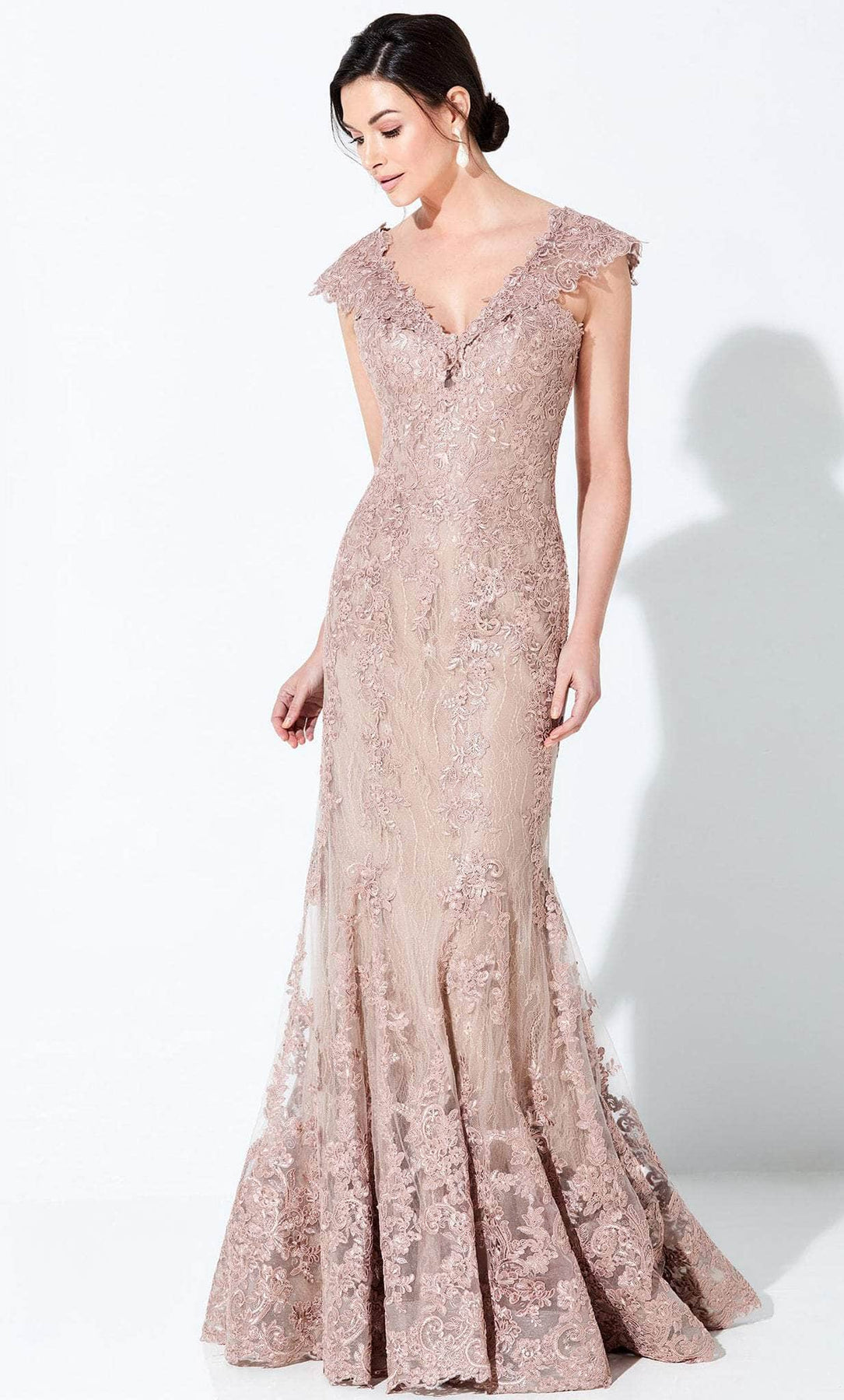 Ivonne D 118D12W - Embroidered Dress