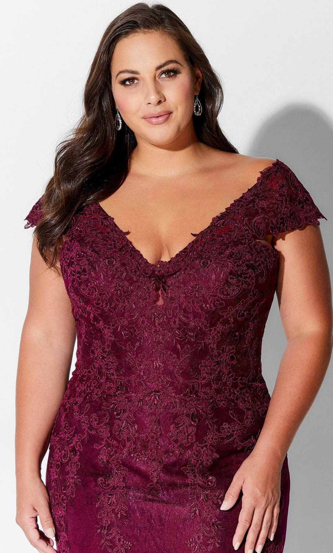 Ivonne D 118D12W - Embroidered Dress