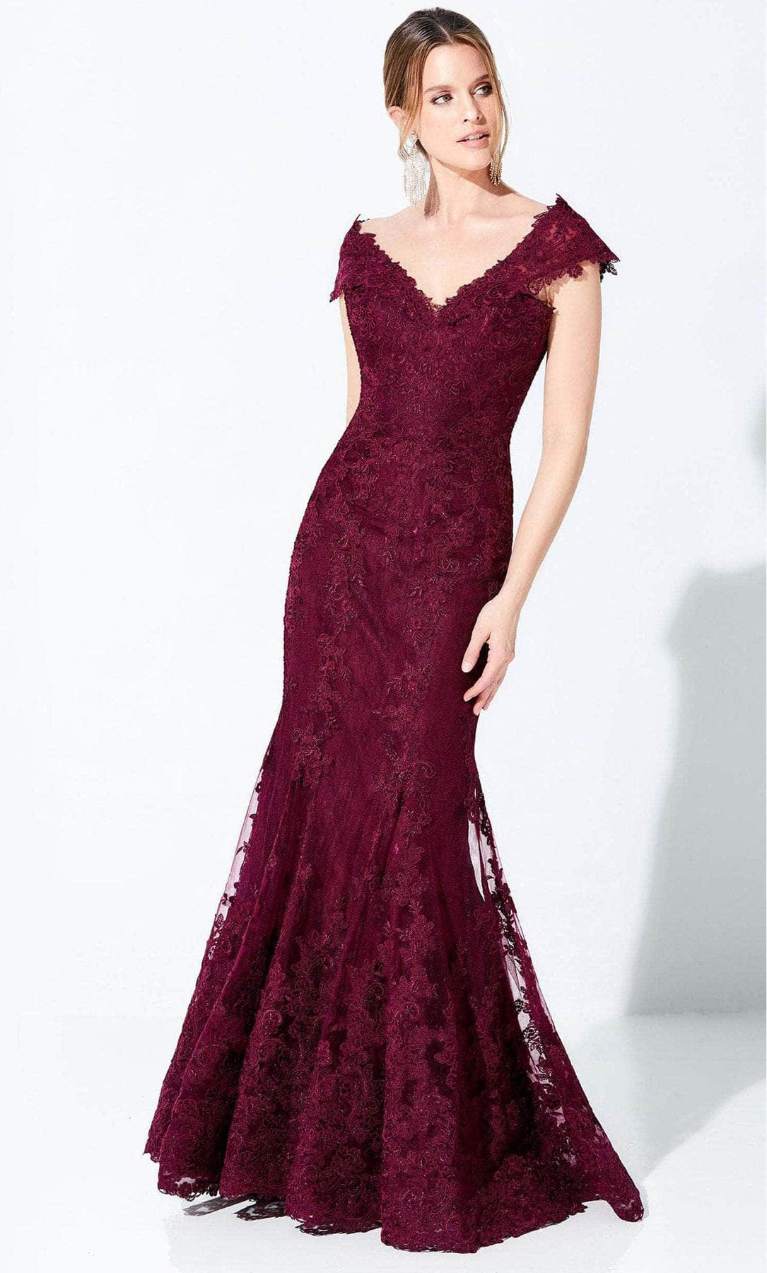 Ivonne D 118D12W - Embroidered Dress
