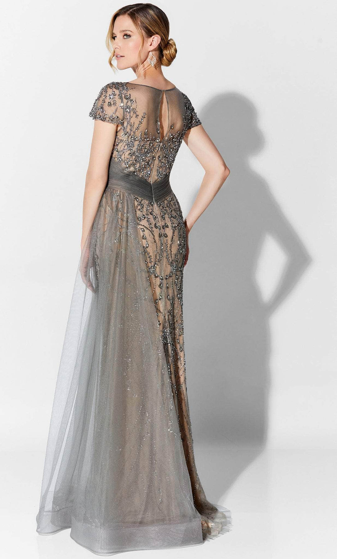 Ivonne D 122D62W - Bedazzled Gown