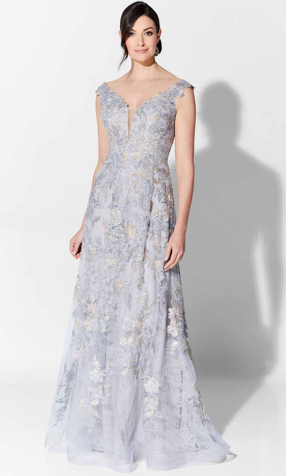 Ivonne D 122D63 - Fine Embroidered A Line Gown Mother of the Bride Dresses