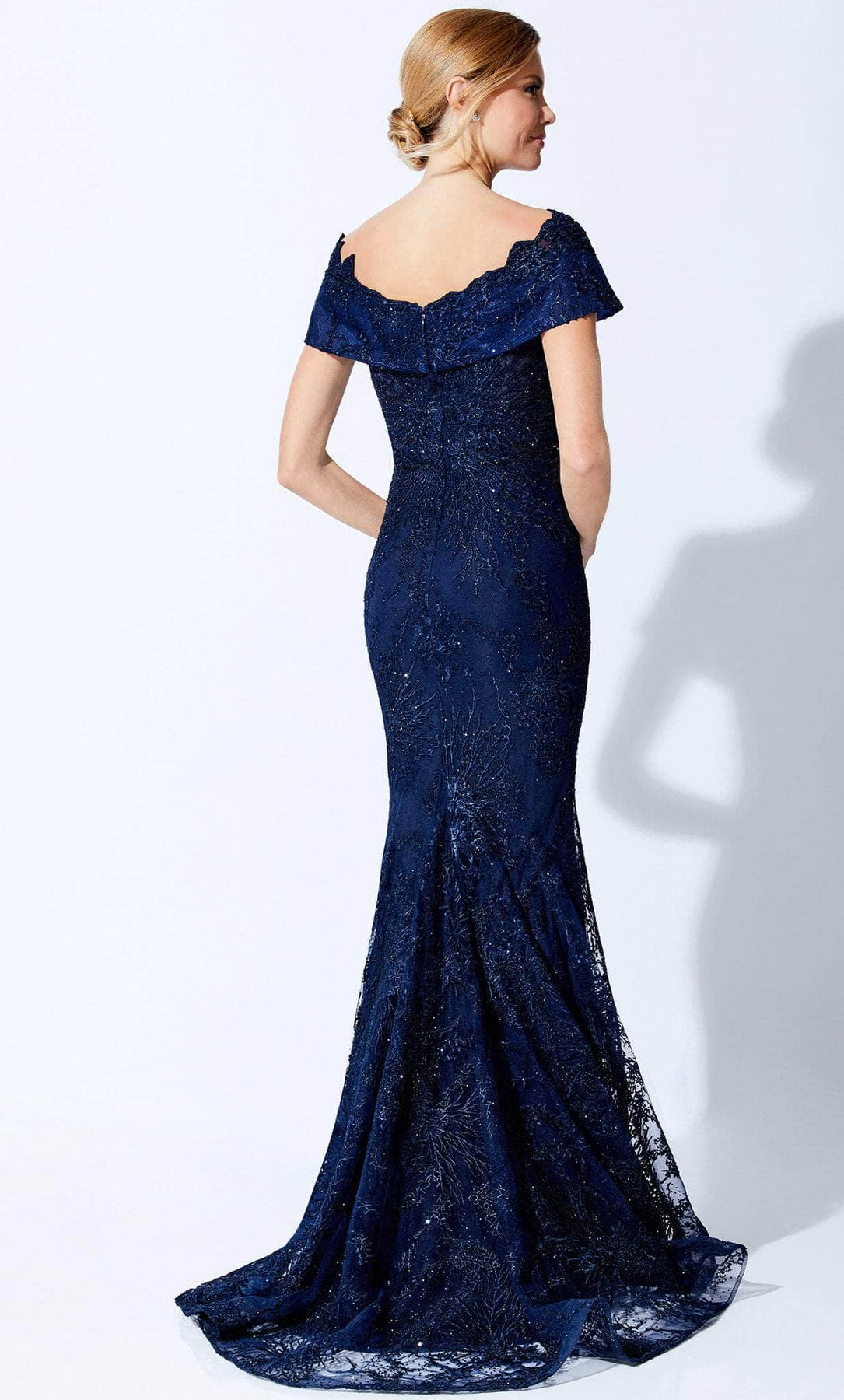 Ivonne D 221D42W - Off-Shoulder Gown