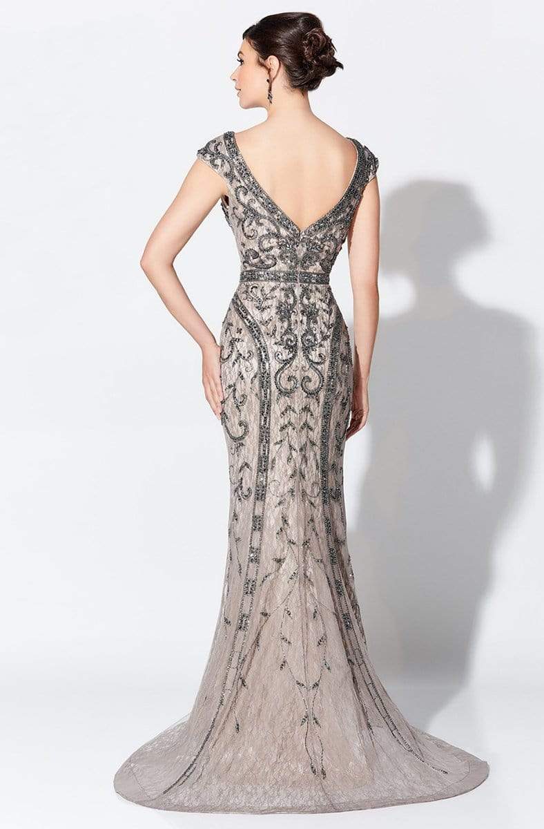 Ivonne D for Mon Cheri - 119D42 Bead Embellished V-Neck Gown Evening Dresses
