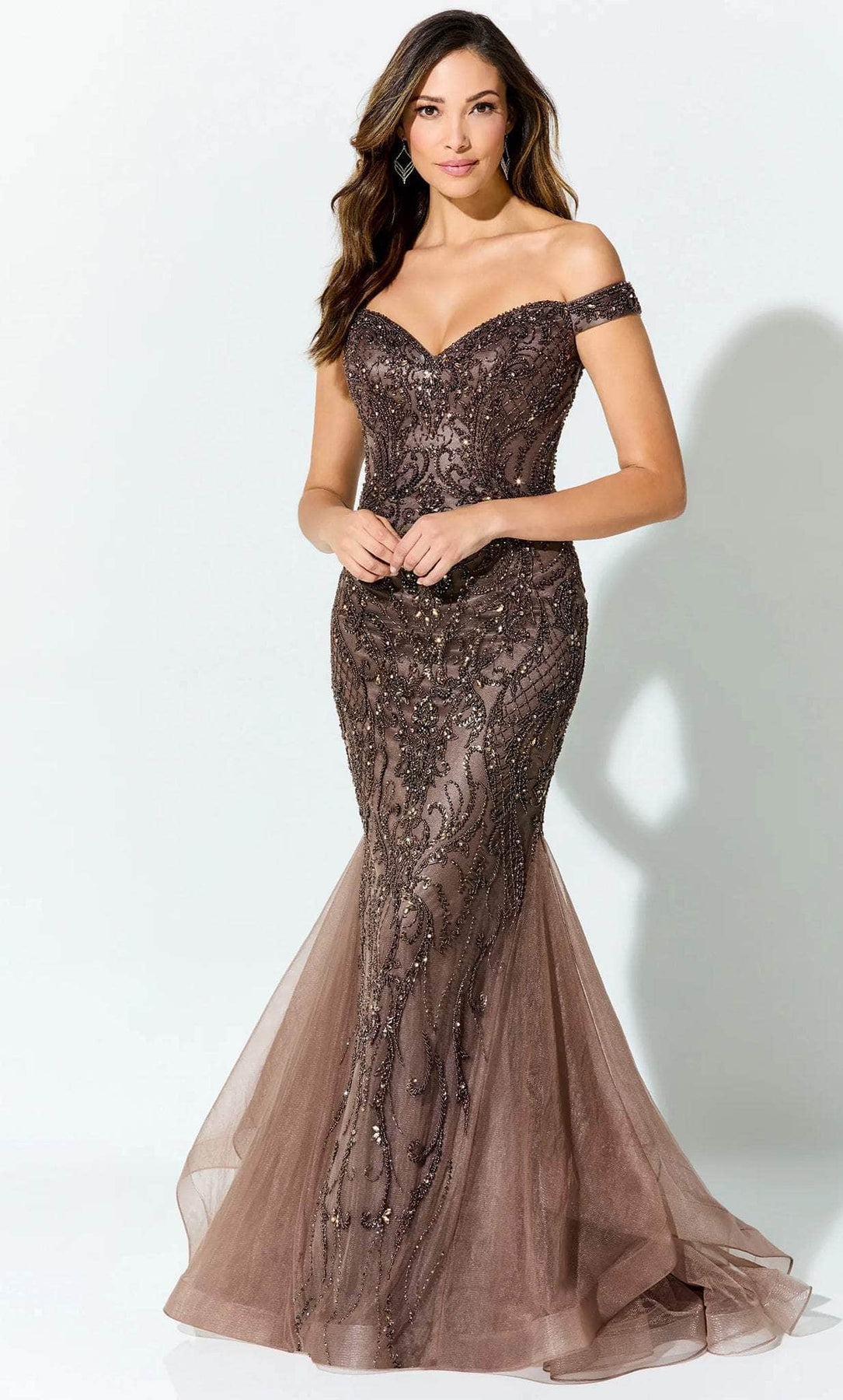 Ivonne D ID926 - Off-Shoulder Gown