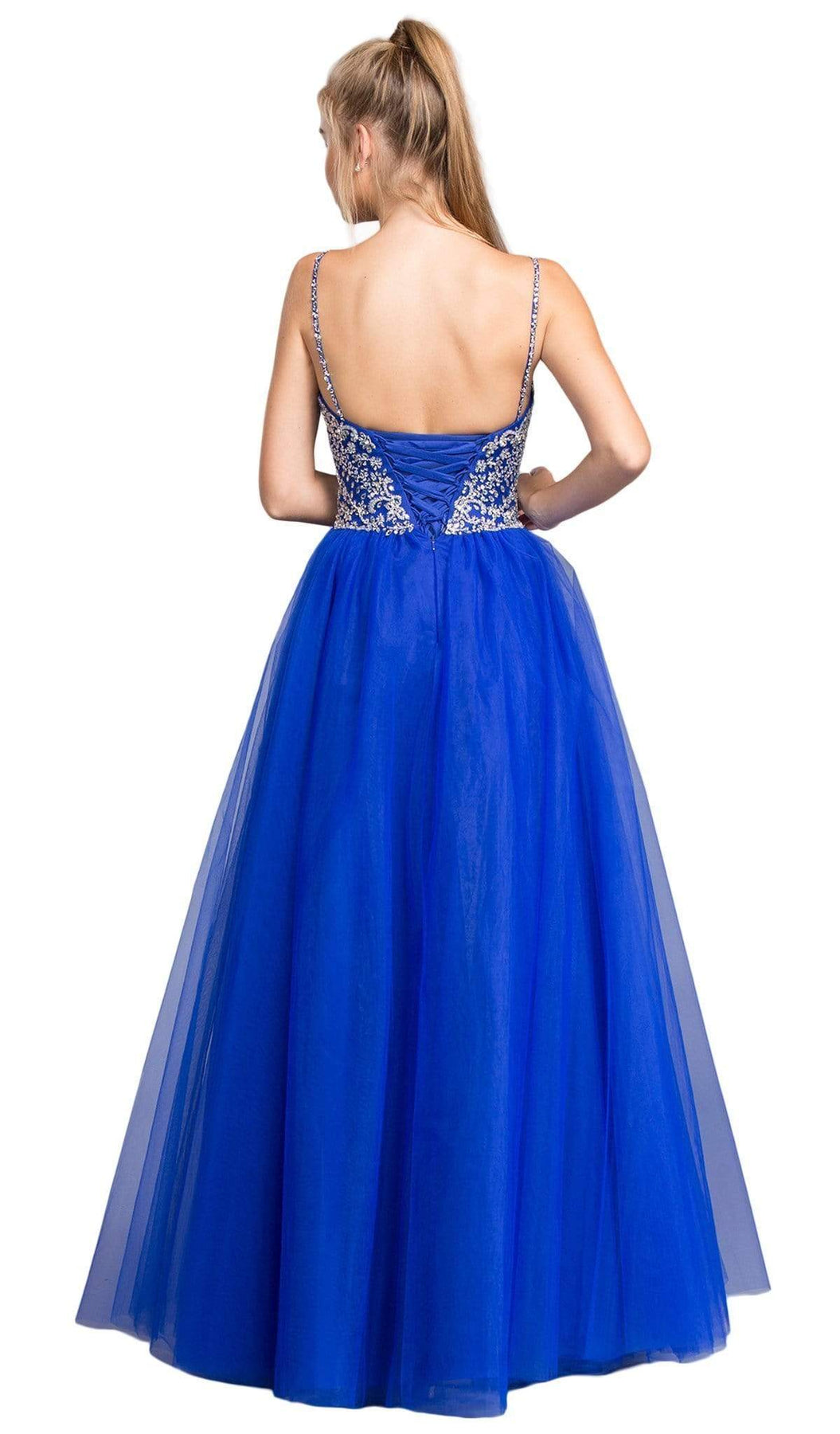 Jeweled Semi-Sweetheart A-line Evening Dress Dress