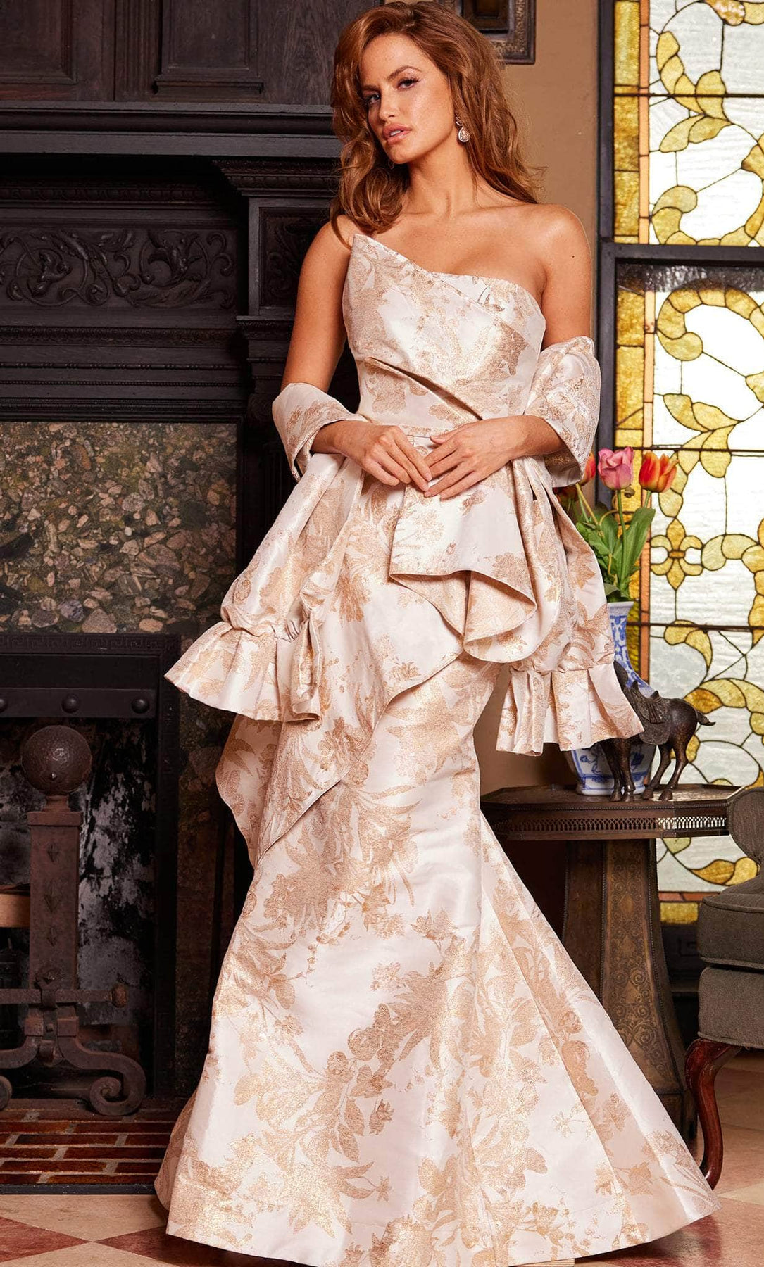 Jovani 23624 - Strapless Mermaid Evening Dress Special Occasion Dress