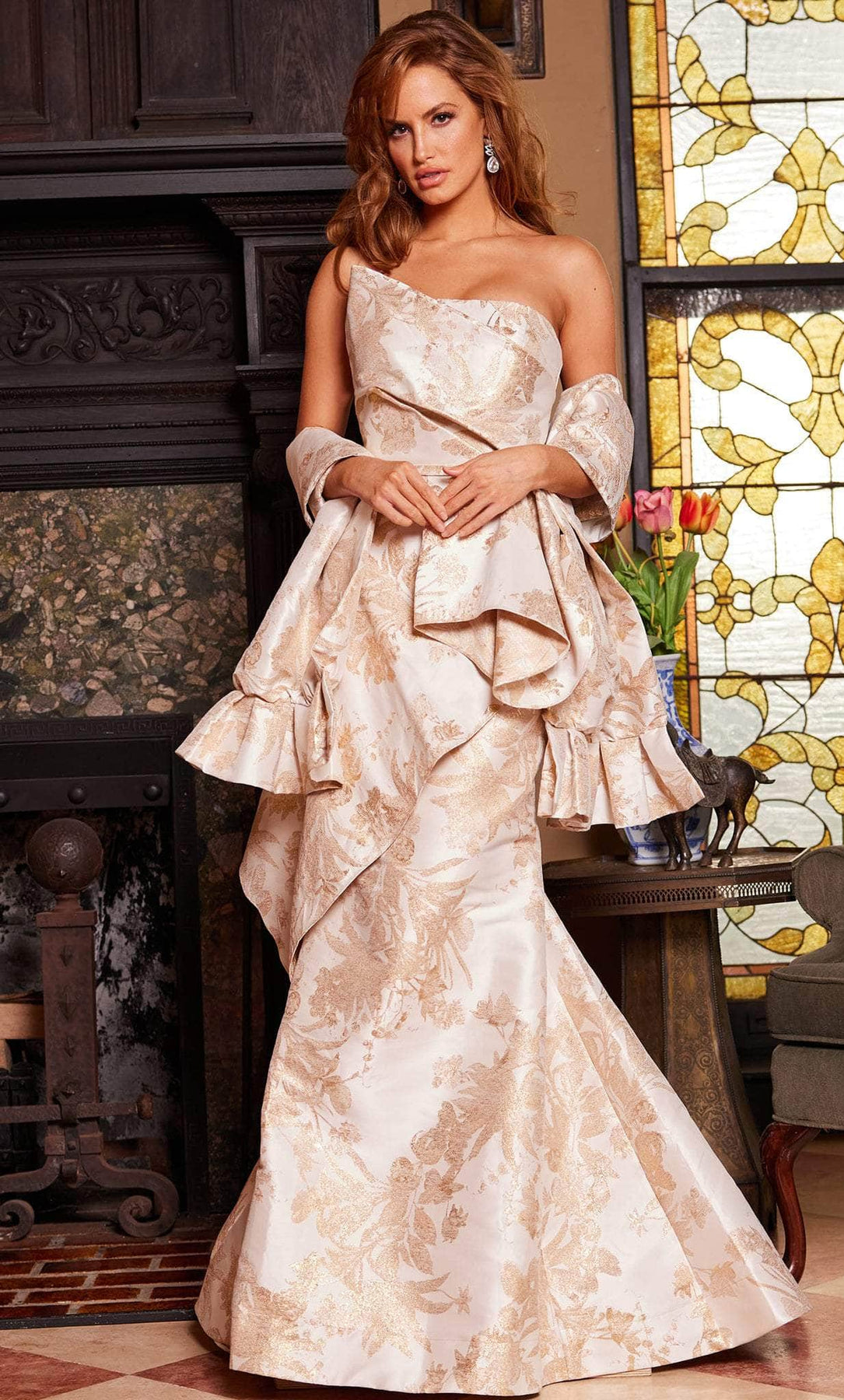 Jovani 23624 - Strapless Mermaid Evening Dress Special Occasion Dress