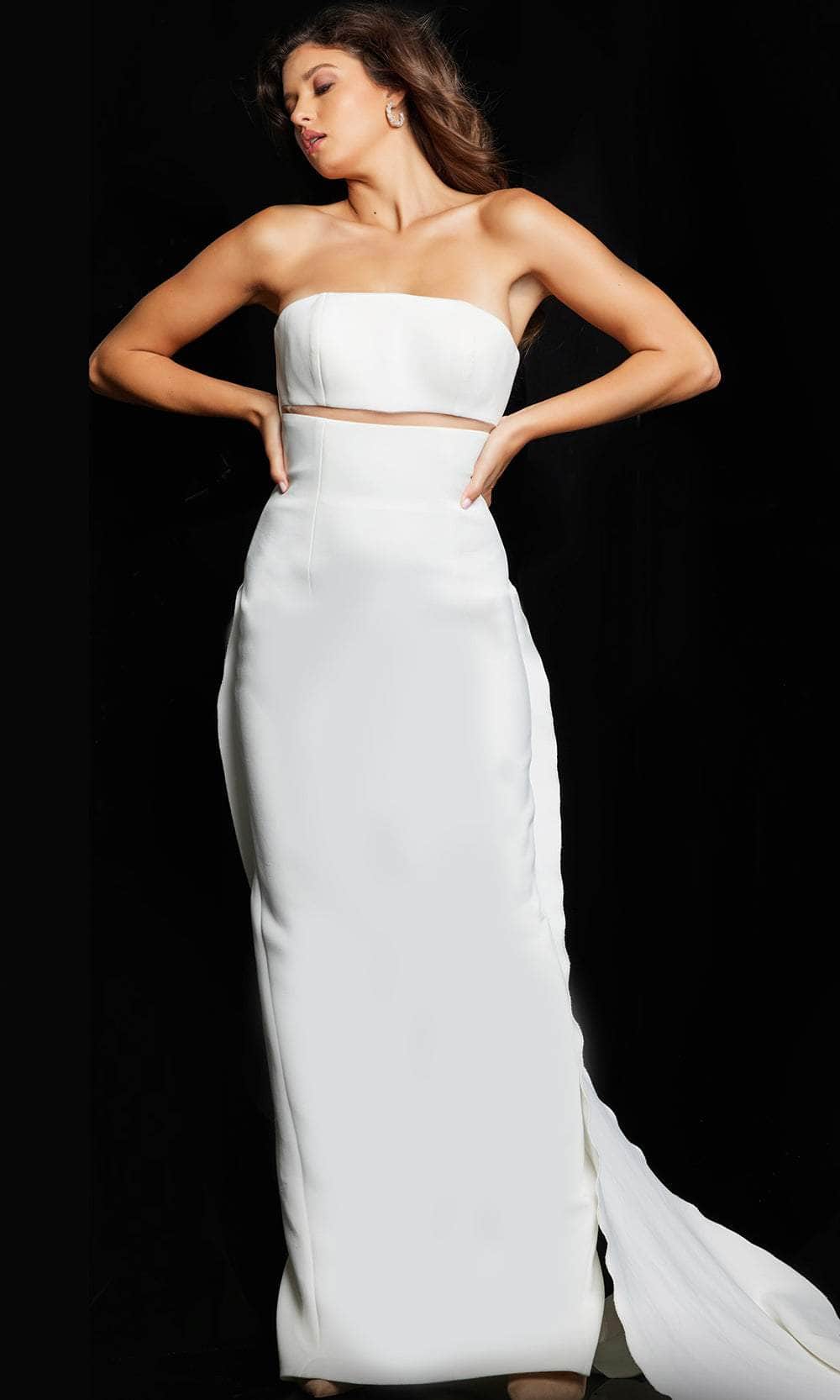 Jovani 24011 - Split Back Panel Evening Dress Special Occasion Dresses