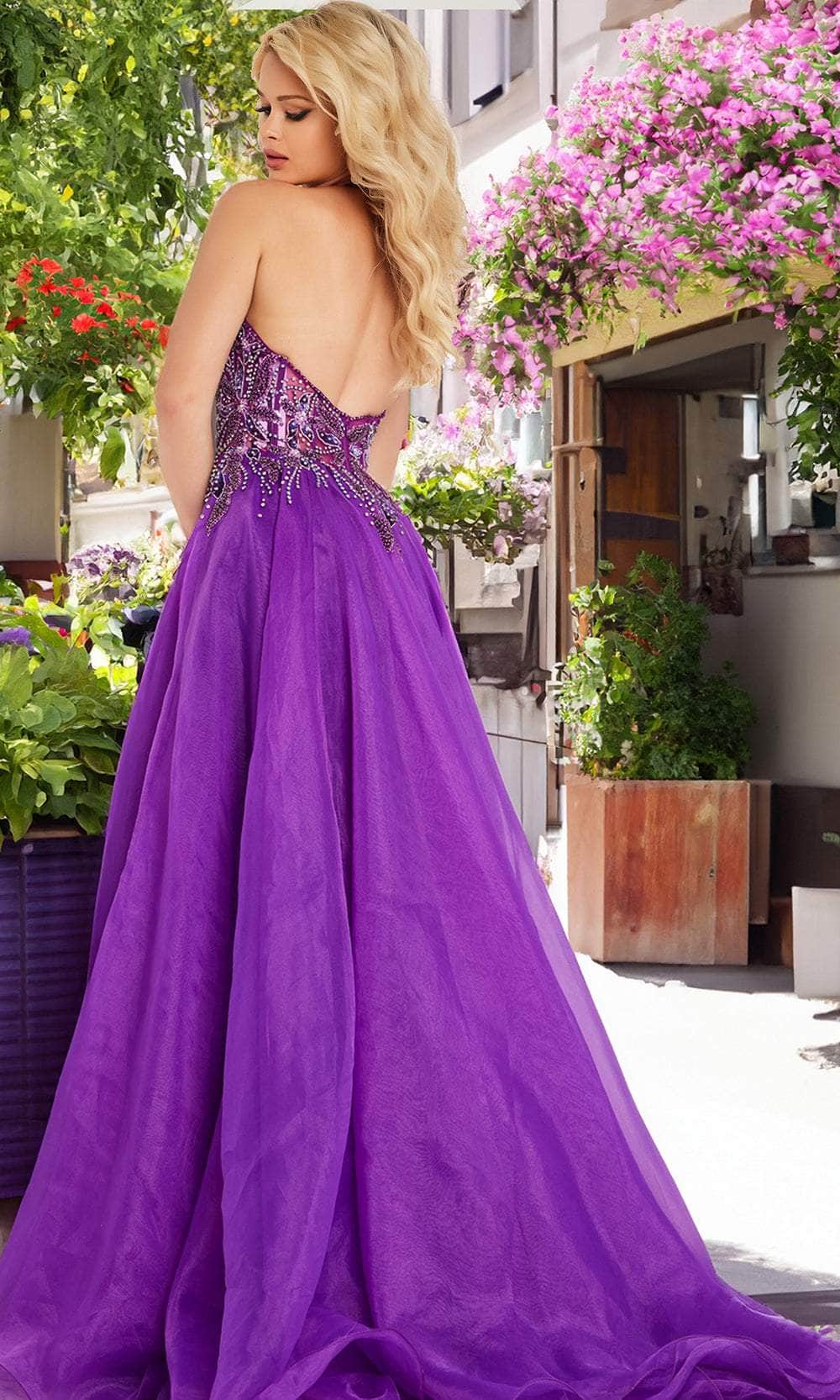 Jovani 25964 - Plunging Halter Beaded Prom Gown Special Occasion Dress